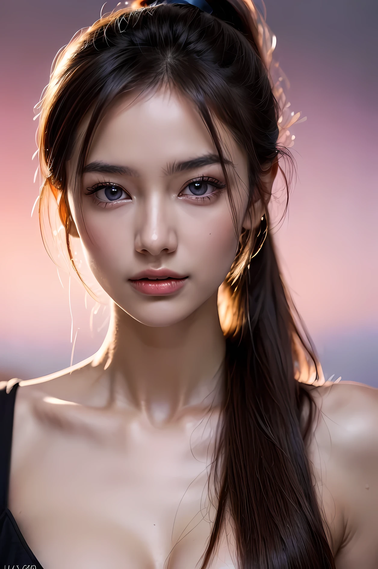 (8K RAW photo:1.5), (highest quality:1.5), (ultra high resolution:1.5), [[outlined vector graphics:1.2]], (1 female, 19 years old:1.2), (fine skin:1.2), (detailed face, fine eyes:1.2), (despise:1.2), (purple eyes:1.1), (mega breast:1.2), slender body, (ponytail, long hair,light brown hair,:1.2), massage asian woman&#39;Japanese cat - asiandoogirls, multiple girls, 2 girls, censored