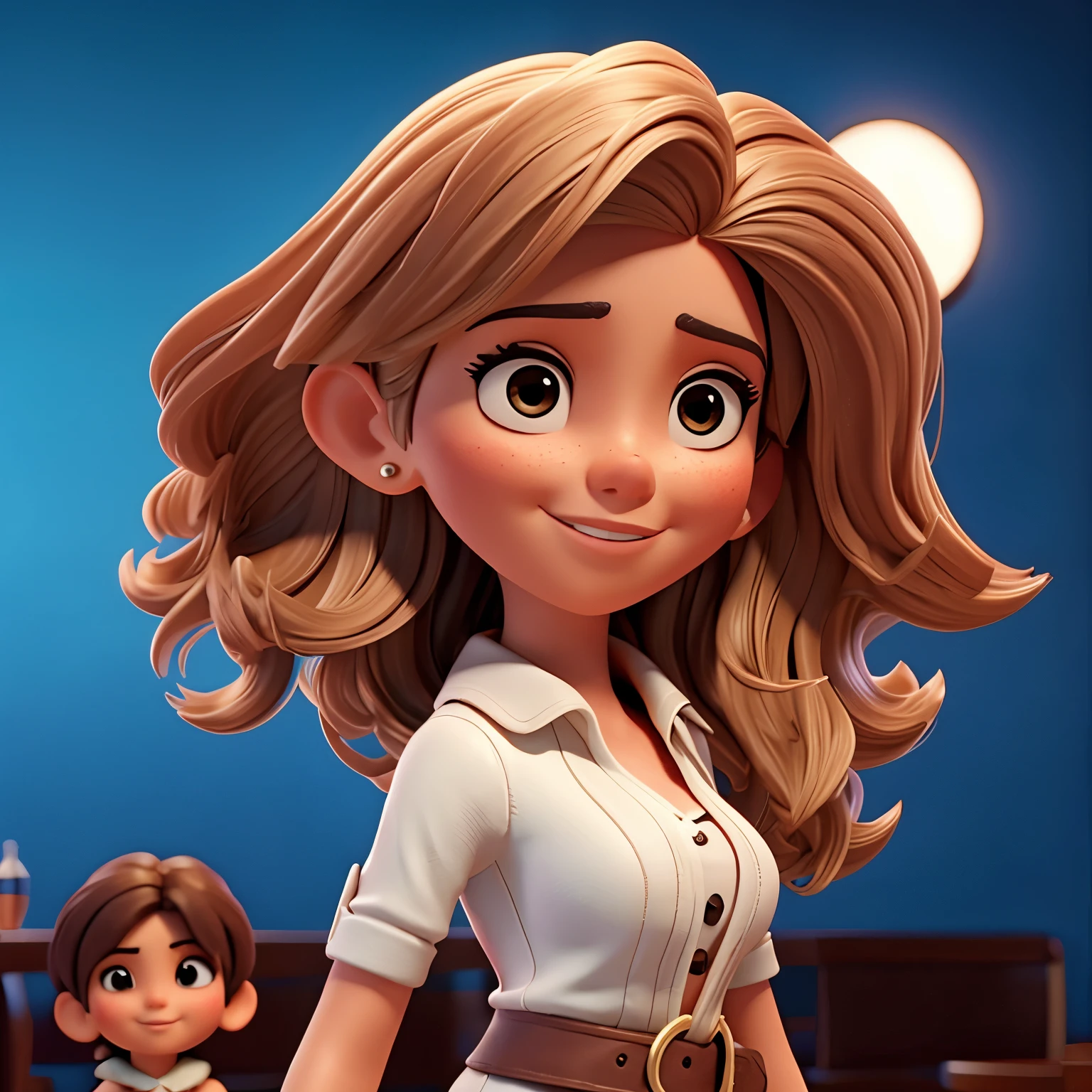 Mujer delgada Cabello rizo latina piel cafe con piernas grandes