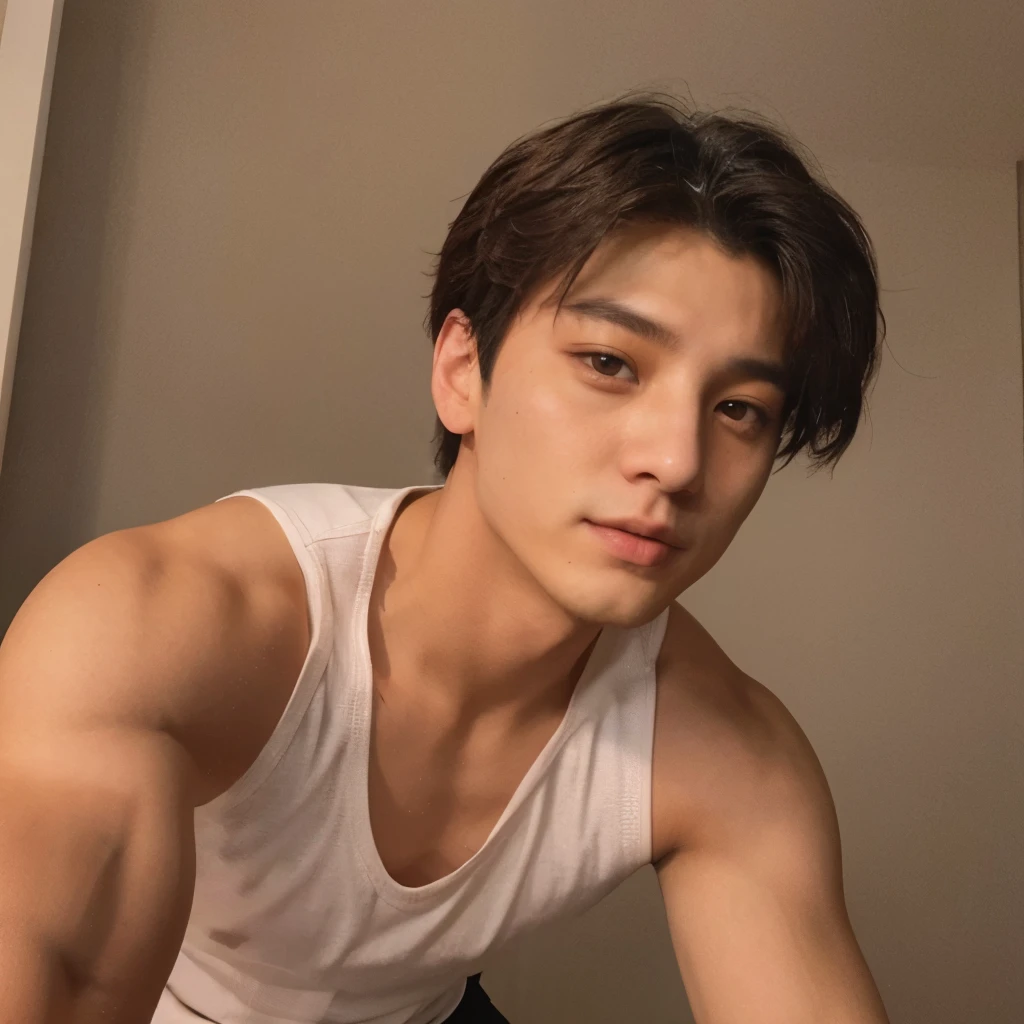 Wonho selfie realista