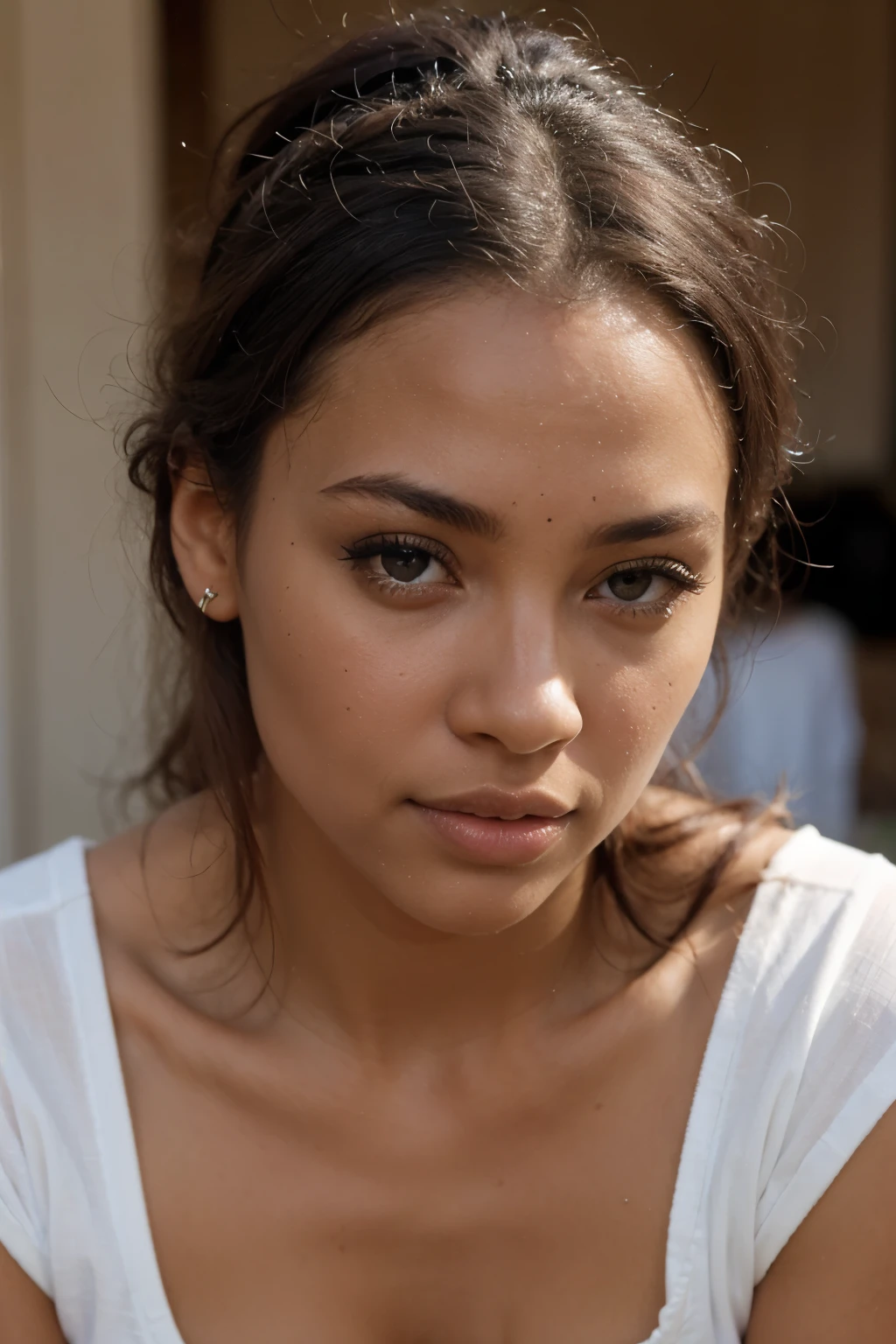 Creates a very very beautiful African, with very beautiful eyes and beautiful skin and a very beautiful shape , very well dressed
