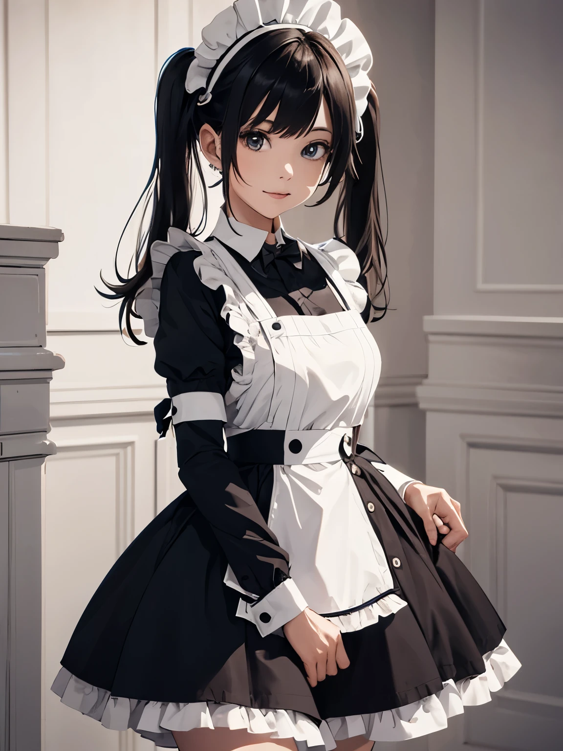 girl in maid costume