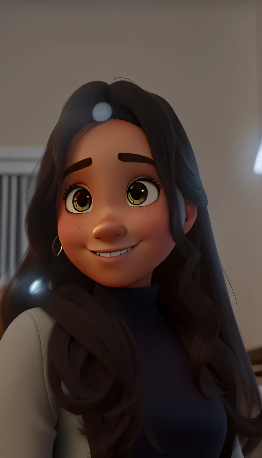 Uma rapariga, de 18 anos, estilo disney pixar, alta qualidade, melhor qualidade.