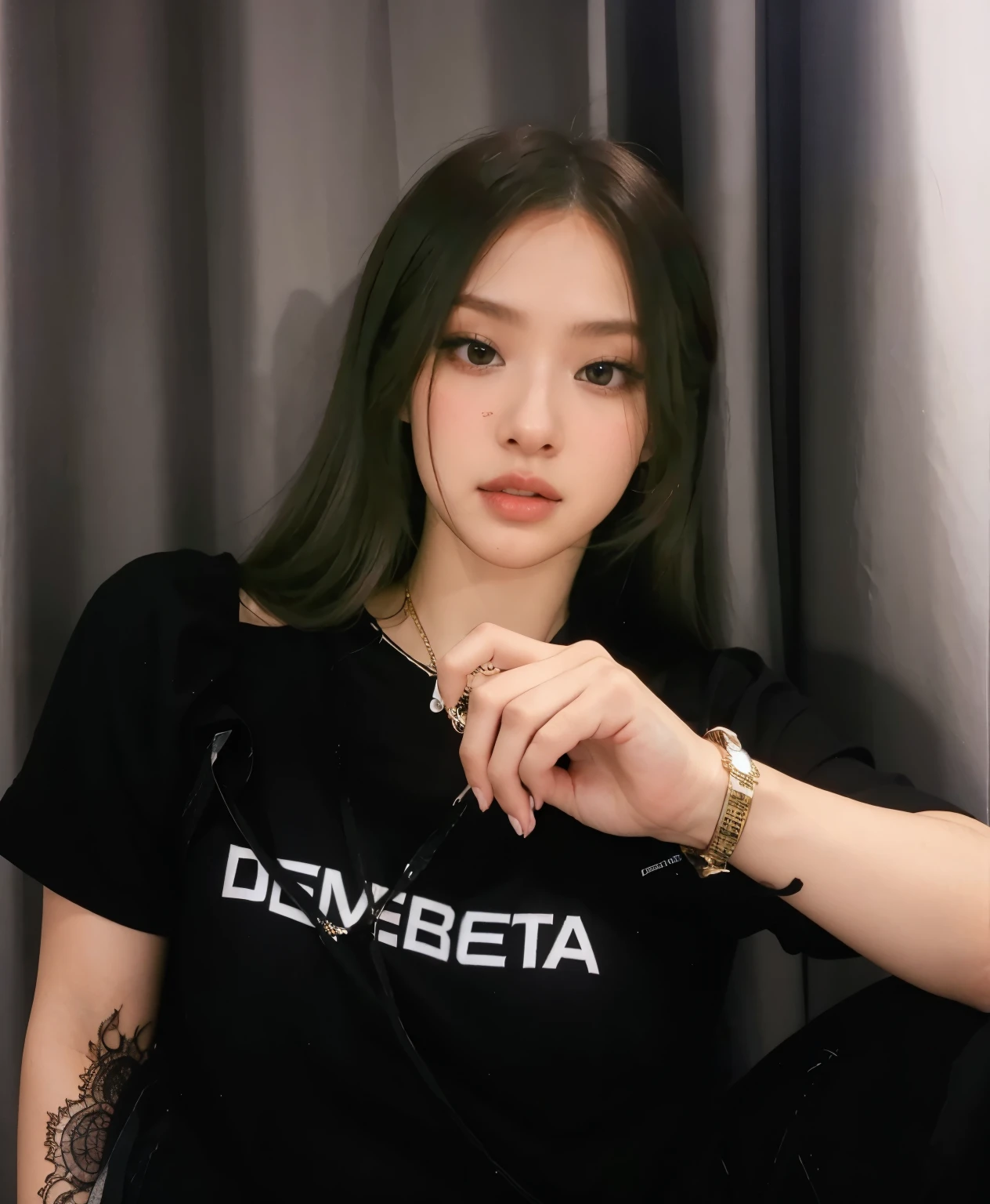 Jennie de cabelo preto, dark hair, brown hair
