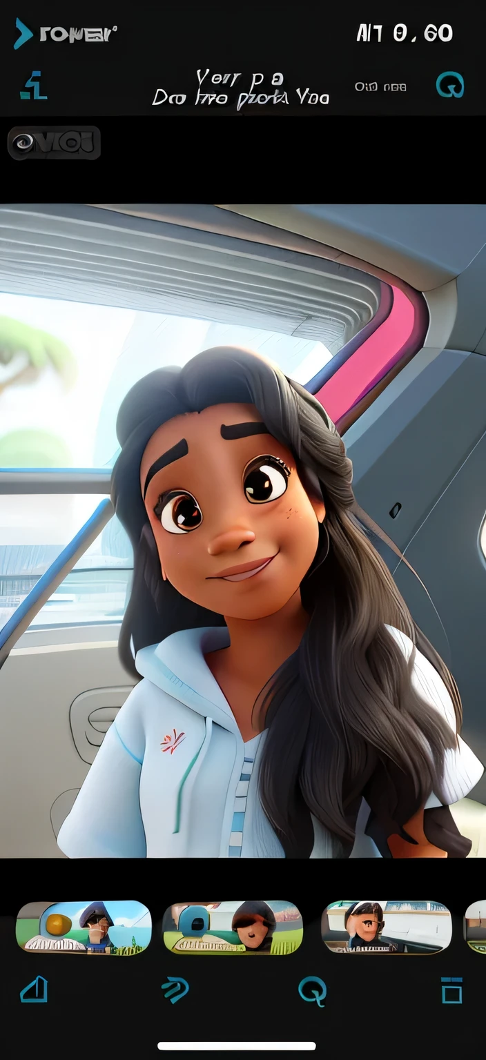 Uma rapariga, de 18 anos, estilo disney pixar, alta qualidade, melhor qualidade. A rapariga tem de estar a olhar para a frente (to the camera).