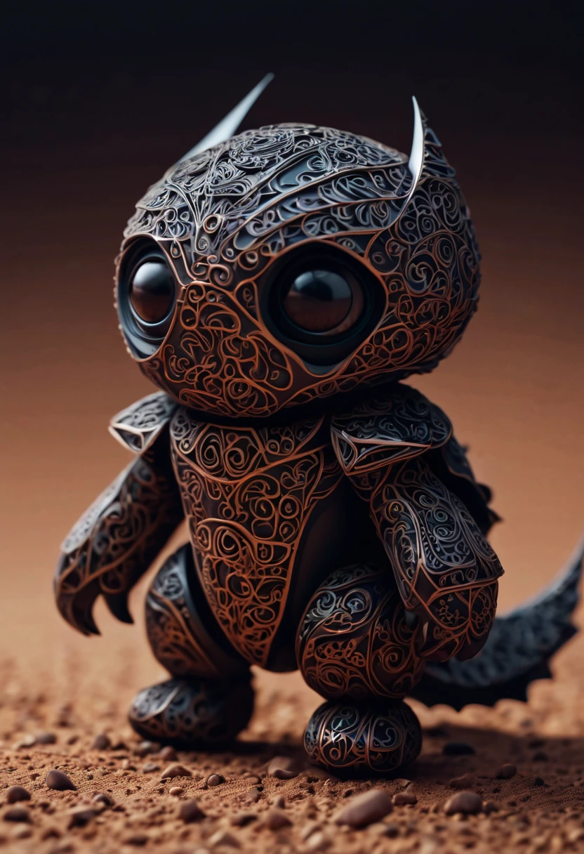 Magical creatures from mars, in mars, never seen before,dark creatures, cute and dark magical creatures from mars, zentangle light, origami, 3d crunch, cinematic,