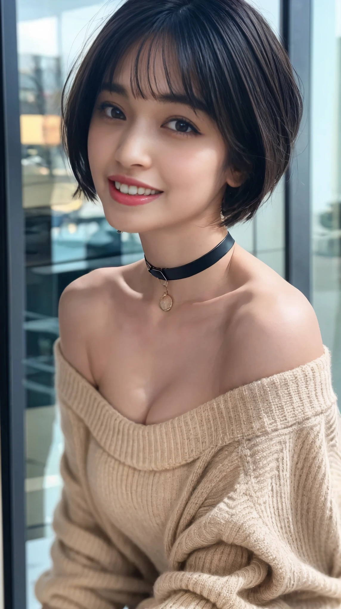  Adorable, Seaside,  Japanese Girls, (Portraiture, close:1.2),Exposed forehead,Short Bob Hair ,( cheek,Glossy Lips:1),  All Nude,  View your audience,  ,Sweaty, (Baby Face),   (Embarrassing, Troubled face:0.7), (Pale skin:1), sunset,  catch_Light, (Thin pubic hair)、Staring straight ahead、Spread your legs、A large erect penis is inserted、Glossy red lip gloss