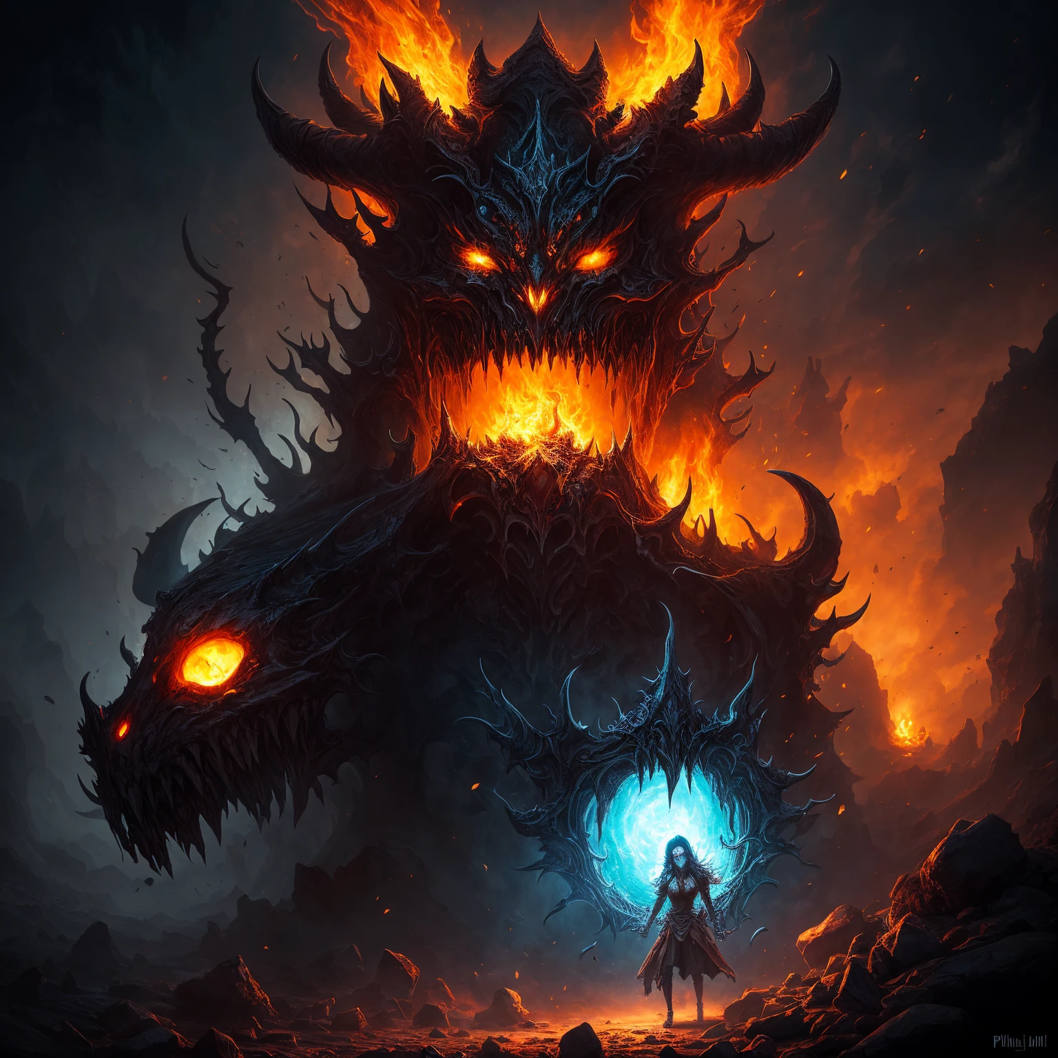 detailed monster, colorful monster, multi-colored monster, angry monster, dangerous monster, suffering monster, vivid colors, vibrant colors, intense colors, striking colors, dynamic colors, dramatic colors, intricate colors, captivating colors, masterpiece, best quality, 8k, ultra-detailed, realistic, photorealistic, concept art, cinematic lighting, dramatic lighting, chiaroscuro, muted colors, high contrast, gritty, grungy, dark fantasy, dark art