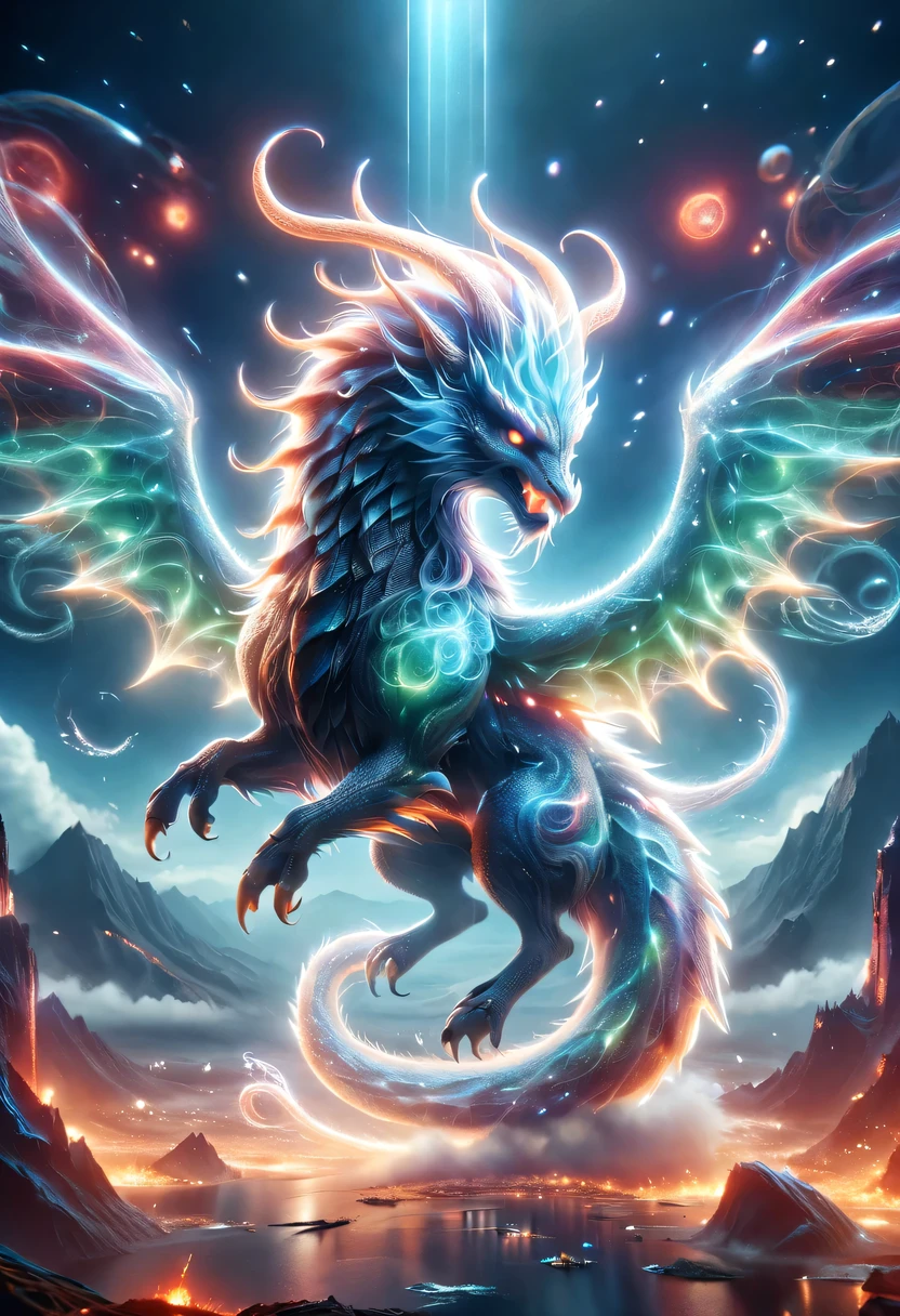 (God话 creatures) , (God), (Legendary creatures), (God话), (Make one), (Xuanwu), (qinglong), (baihu), (Suzaku), (majestic), (powerful), (God秘), (God话), (epic), (magical), (ethereal), (obsessed), (God圣), (majestic), (God话 realm), (God秘), (God话 beasts), (God话 landscape), (heavenly), (Extraordinary), (magic), (otherworldly), (old), (undying), (majestic), (grand), (awe-inspiring), (universe), (Skyline), (God话 creatures:1.1), (stunning details), (Very detailed), (bright colors), (ethereal light), (epic scenery), (God性本质), (charming), (God话 atmosphere), (masterpiece:1.2), (super detailed), (God圣的启发), (Spectacular), (ethereal beauty), (God话 stories), (God秘 legends)