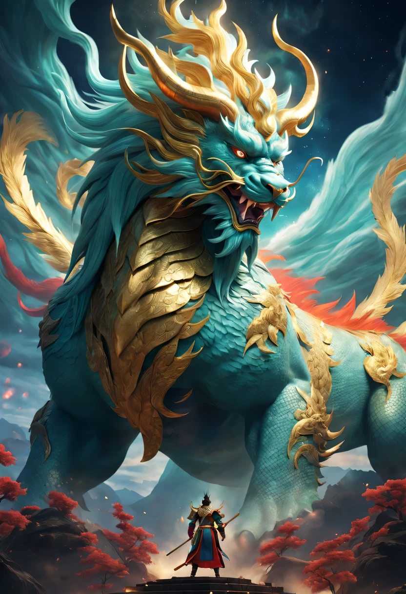 (God话 creatures) , (God), (Legendary creatures), (God话), (Make one), (Xuanwu), (qinglong), (baihu), (Suzaku), (majestic), (powerful), (God秘), (God话), (epic), (magical), (ethereal), (obsessed), (God圣), (majestic), (God话 realm), (God秘), (God话 beasts), (God话 landscape),  (heavenly), (Extraordinary), (magic), (otherworldly), (old), (undying), (majestic), (grand), (awe-inspiring), (universe), (Skyline), (God话 creatures:1.1), (stunning details), (Very detailed), (bright colors), (ethereal light), (epic scenery), (God性本质), (charming), (God话 atmosphere), (masterpiece:1.2), (super detailed), (God圣的启发), (Spectacular), (ethereal beauty), (God话 stories), (God秘 legends)