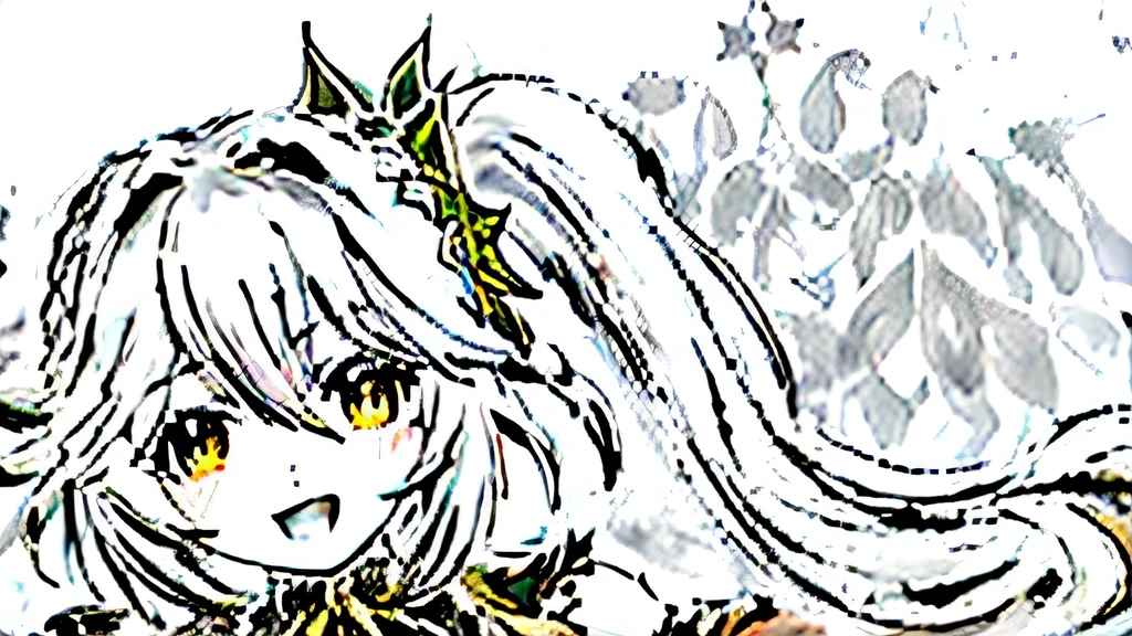 最好of质量, masterpiece, high resolution, 独自of, {nahida_Genshin:1.15}, 长of_hair, 绿色of_Eye, Bangs, 尖尖of_ear, hair_decorate, 白色of_hair, symbolic shape_student, 五彩of_hair, side_ponytail, slope_hair, 绿色of_hair, hair_between_Eye, cross_student, Smile, jewelry, leaf_hair_decorate, bracelet, 1 girl, of_sleeve, skirt, :d, watch_exist_audience, sidelocks, 白色of_skirt, Open_Mouth, 模糊of, blush, 短of_sleeve, 田园诗般of, village, river, {Excellent:1.15}