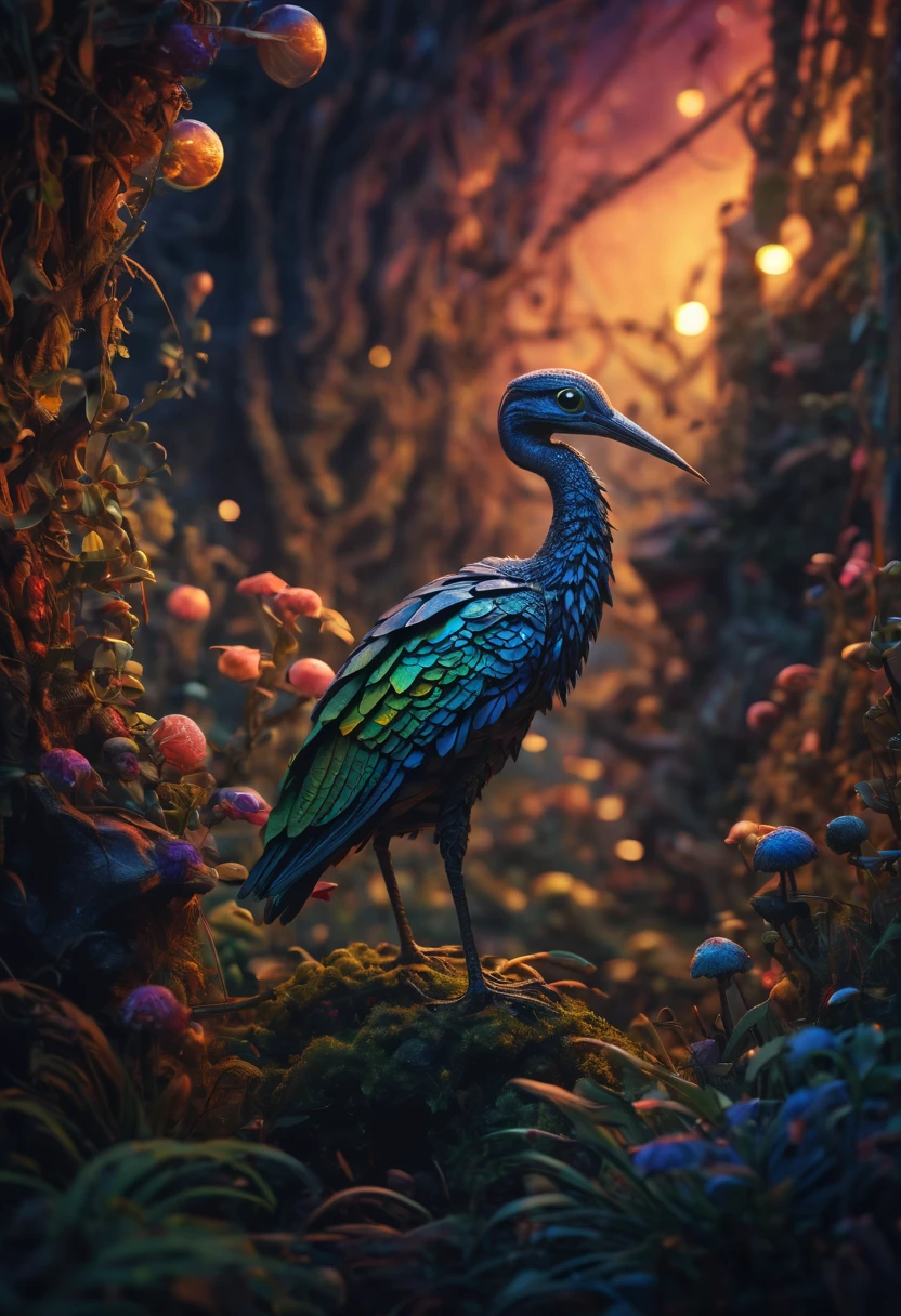 (best quality,4k,8k,highres,masterpiece:1.2),ultra-detailed,(realistic,photorealistic,photo-realistic:1.37),HDR,UHD,studio lighting,ultra-fine painting,sharp focus,physically-based rendering,extreme detail description,professional,vivid colors,bokeh,creepy,zentangle lines,origami,3D crunch,bioluminescent,otherworldly,enchanted,glowing eyes,dark and mysterious atmosphere,unique and intricate patterns,fantastical landscapes,star-filled sky,unexplored terrain,endless possibilities,playful and mischievous demeanors,undiscovered species,hidden secrets,extraterrestrial magic,unparalleled beauty,colorful and vibrant palette,mesmerizing dance of lights and shadows,unconventional and captivating art style,whimsical and surreal elements,extraordinary creatures with multiple limbs and appendages,breath-taking and awe-inspiring sights,spectacular and grandiose landscapes filled with extraordinary flora and fauna,astonishing and mind-bending perspectives,immersive and cinematic experience,revakutation of the boundaries of imagination.