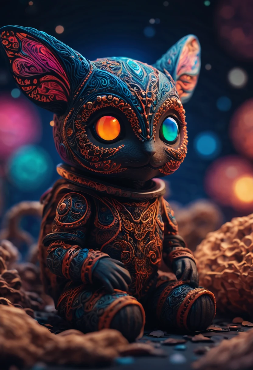 Magical creatures from mars, in mars, never seen before,dark creatures, cute and dark magical creatures from mars, zentangle, 3d crunch, cinematic, bioluminescent zentangle lines, (best quality,4k,8k,highres,masterpiece:1.2),ultra-detailed,realistic,photorealistic:1.37,hdr,studio lighting,sharp focus,professional,vivid colors,bokeh,portraits,colorful color harmony,soft natural lighting,whimsical and vibrant atmosphere,beautifully illustrated stylized characters with intricate details,ethereal and dreamlike background with swirling patterns,twinkling stars,mesmerizing and vibrant celestial colors,dynamic and energetic composition,paper-cut elements to enhance depth and texture,