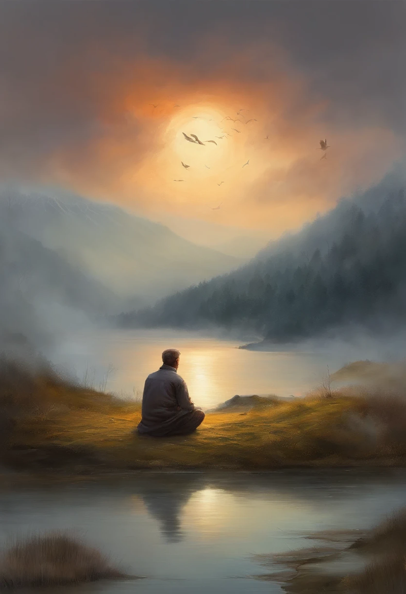Senhor. Meishu, Zoray, Luz Divina, Japanese Man Praying to Heaven, Na frente do lindo pato johnte, As the sun sets, One Hand Forward, In relation to God, fotografia de retrato, diretores: Drew Tucker, diretores: Adam Marczynski, diretores: Alexandre Kucharsky, diretores: Gavin Nolan, Surrealismo 8K, diretores: Jason Felix, Yuri Shwedoff e Tom Bagshaw, Illustration art, Estilo Erik Johansson