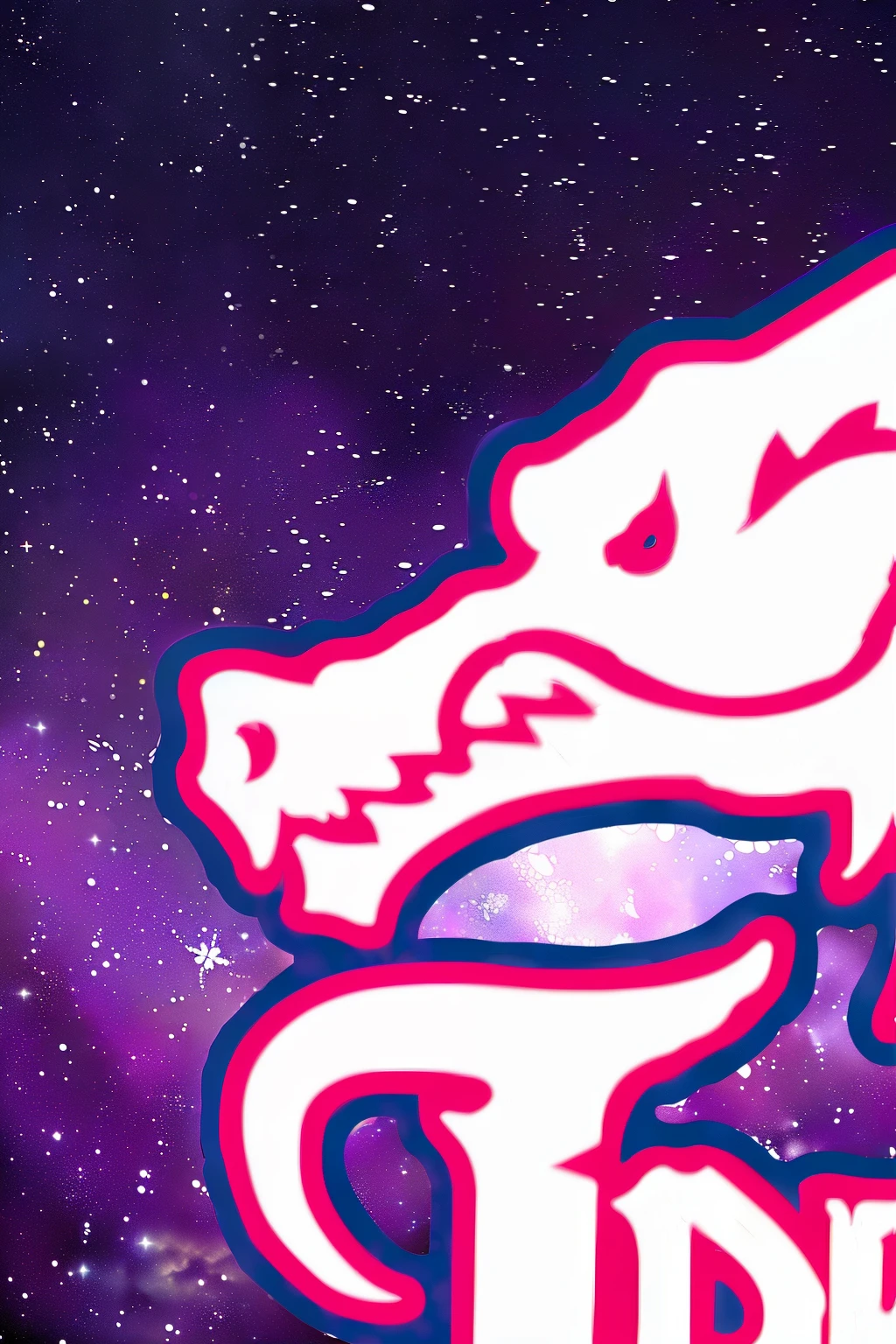 eine Nahaufnahme eines Drachenkopfes auf einem Galaxienhintergrund, Drache, Draches, Discord-Profilbild, Drachenic design, Ultraterrestrische Drachen, Dra der Drache, drachenlord, Logo-Kunst, Drachenic, divine rays digital painting, Spiellogo, divine rays, Drachen-Designsprache, soft delicate Drachenic features, Drachenartig