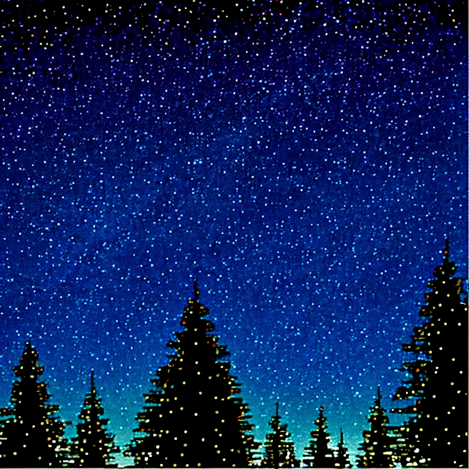 Stars over the forest