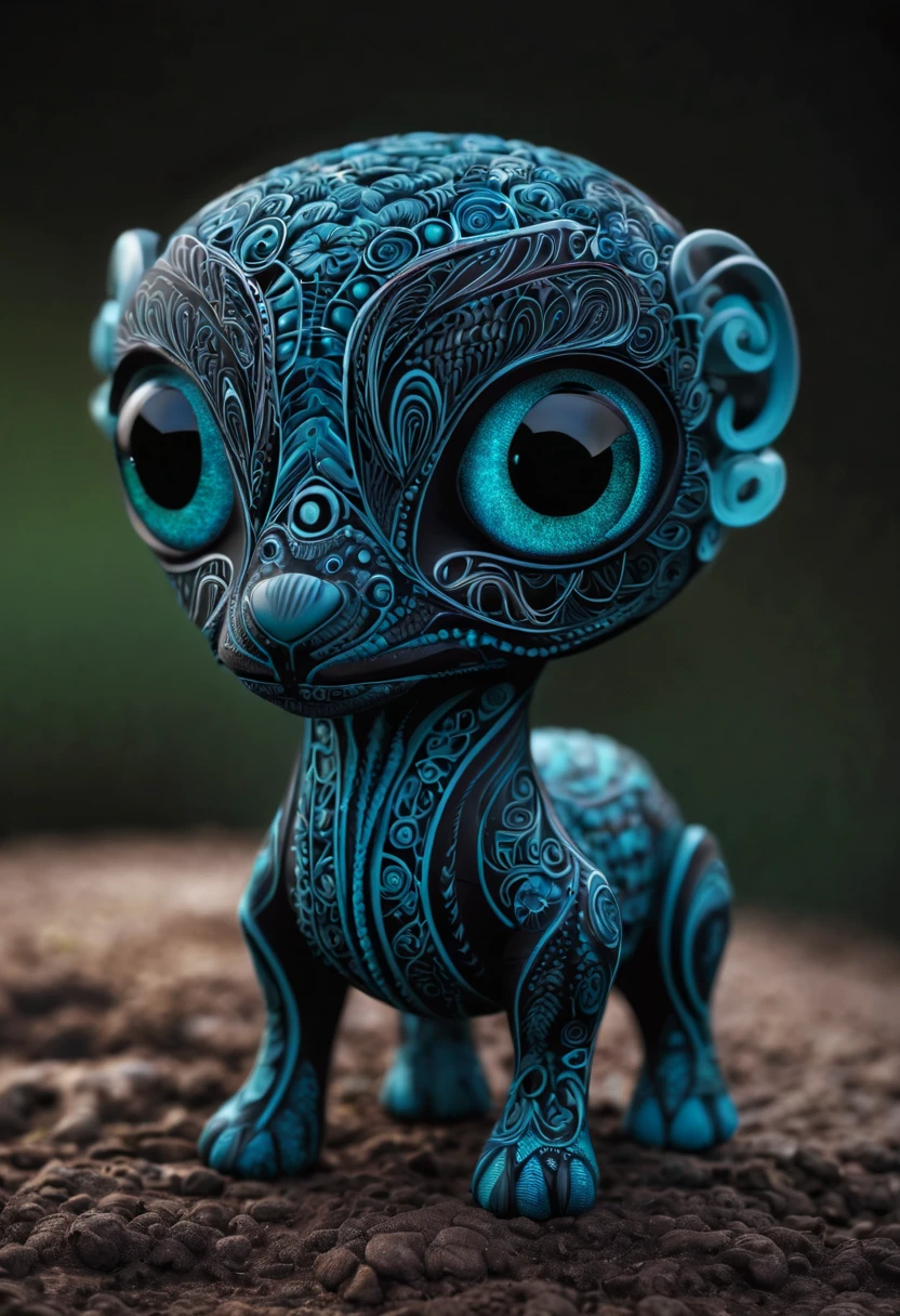 Please generate a description for a collection of never-before-seen magical creatures from Mars. These creatures are both cute and dark, with a touch of mystery. They possess an otherworldly beauty with intricate and mesmerizing zentangle patterns. Picture them in a 3D crunch, each creature appearing almost cinematic. The zentangle lines on their bodies emit a soft, bioluminescent glow, adding to their enchanting allure. These creatures are a sight to behold, unlike anything seen before on Mars or any other planet. Please generate a description for a collection of never-before-seen magical creatures from Mars. These creatures are both cute and dark, with a touch of mystery. They possess an otherworldly beauty with intricate and mesmerizing zentangle patterns. Picture them in a 3D crunch, each creature appearing almost cinematic. The zentangle lines on their bodies emit a soft, bioluminescent glow, adding to their enchanting allure. These creatures are a sight to behold, unlike anything seen before on Mars or any other planet.