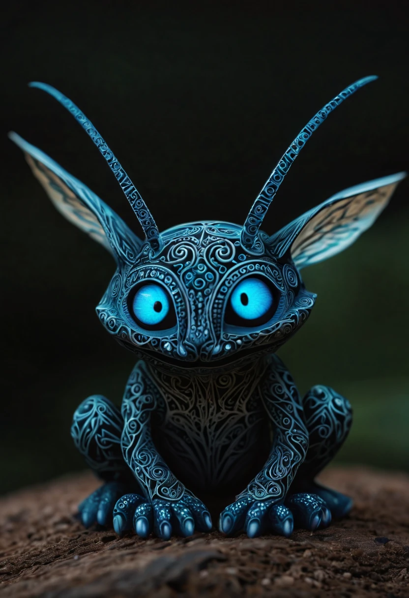 Please generate a description for a collection of never-before-seen magical creatures from Mars. These creatures are both cute and dark, with a touch of mystery. They possess an otherworldly beauty with intricate and mesmerizing zentangle patterns. Picture them in a 3D crunch, each creature appearing almost cinematic. The zentangle lines on their bodies emit a soft, bioluminescent glow, adding to their enchanting allure. These creatures are a sight to behold, unlike anything seen before on Mars or any other planet. Please generate a description for a collection of never-before-seen magical creatures from Mars. These creatures are both cute and dark, with a touch of mystery. They possess an otherworldly beauty with intricate and mesmerizing zentangle patterns. Picture them in a 3D crunch, each creature appearing almost cinematic. The zentangle lines on their bodies emit a soft, bioluminescent glow, adding to their enchanting allure. These creatures are a sight to behold, unlike anything seen before on Mars or any other planet.