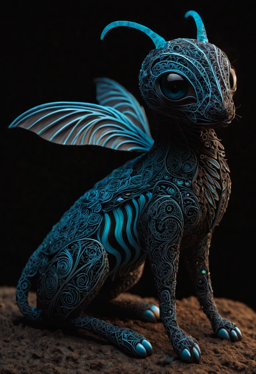 Please generate a description for a collection of never-before-seen magical creatures from Mars. These creatures are both cute and dark, with a touch of mystery. They possess an otherworldly beauty with intricate and mesmerizing zentangle patterns. Picture them in a 3D crunch, each creature appearing almost cinematic. The zentangle lines on their bodies emit a soft, bioluminescent glow, adding to their enchanting allure. These creatures are a sight to behold, unlike anything seen before on Mars or any other planet. Please generate a description for a collection of never-before-seen magical creatures from Mars. These creatures are both cute and dark, with a touch of mystery. They possess an otherworldly beauty with intricate and mesmerizing zentangle patterns. Picture them in a 3D crunch, each creature appearing almost cinematic. The zentangle lines on their bodies emit a soft, bioluminescent glow, adding to their enchanting allure. These creatures are a sight to behold, unlike anything seen before on Mars or any other planet.
