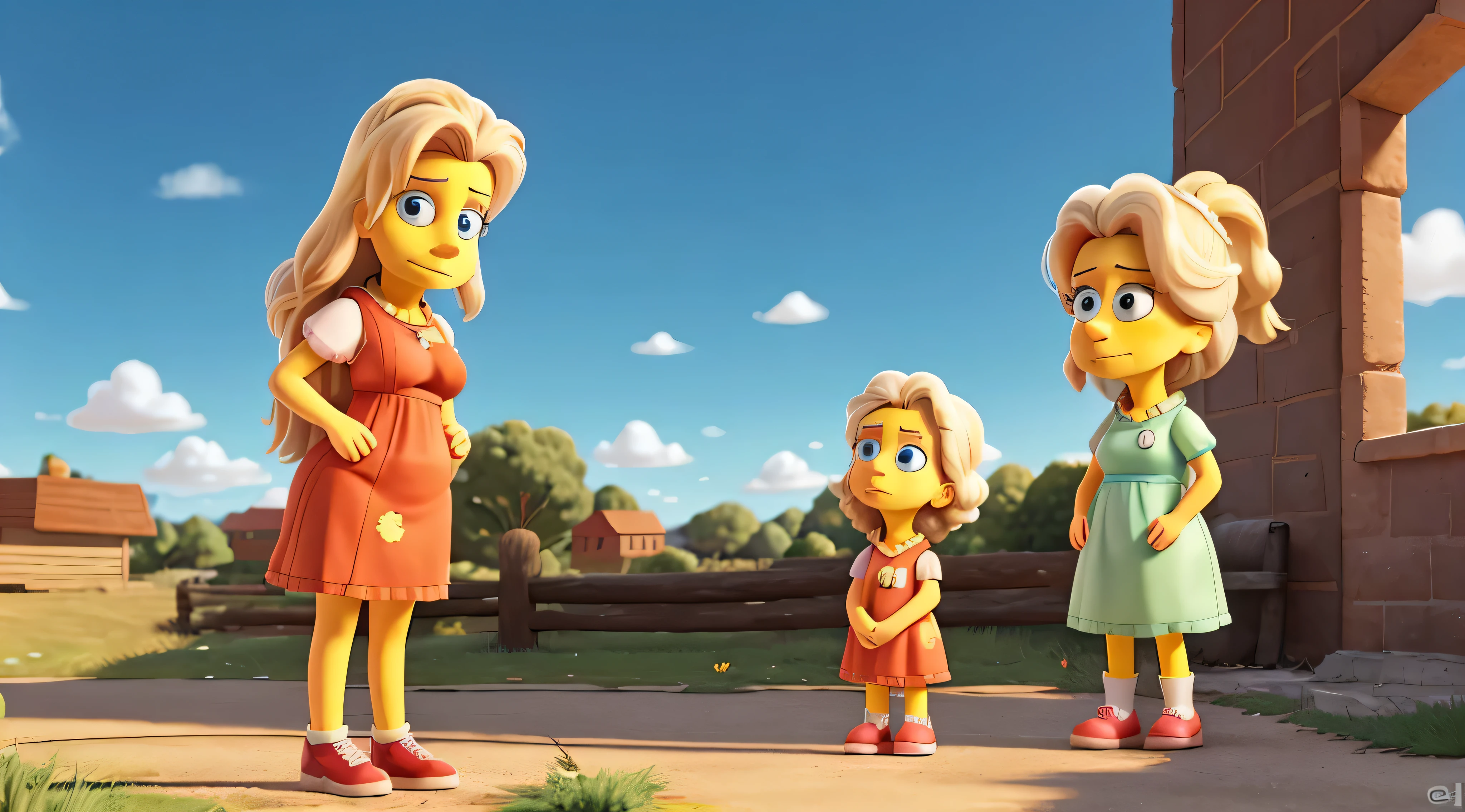 beleza feminina, estilo simpsons, ((Look away from the camera))