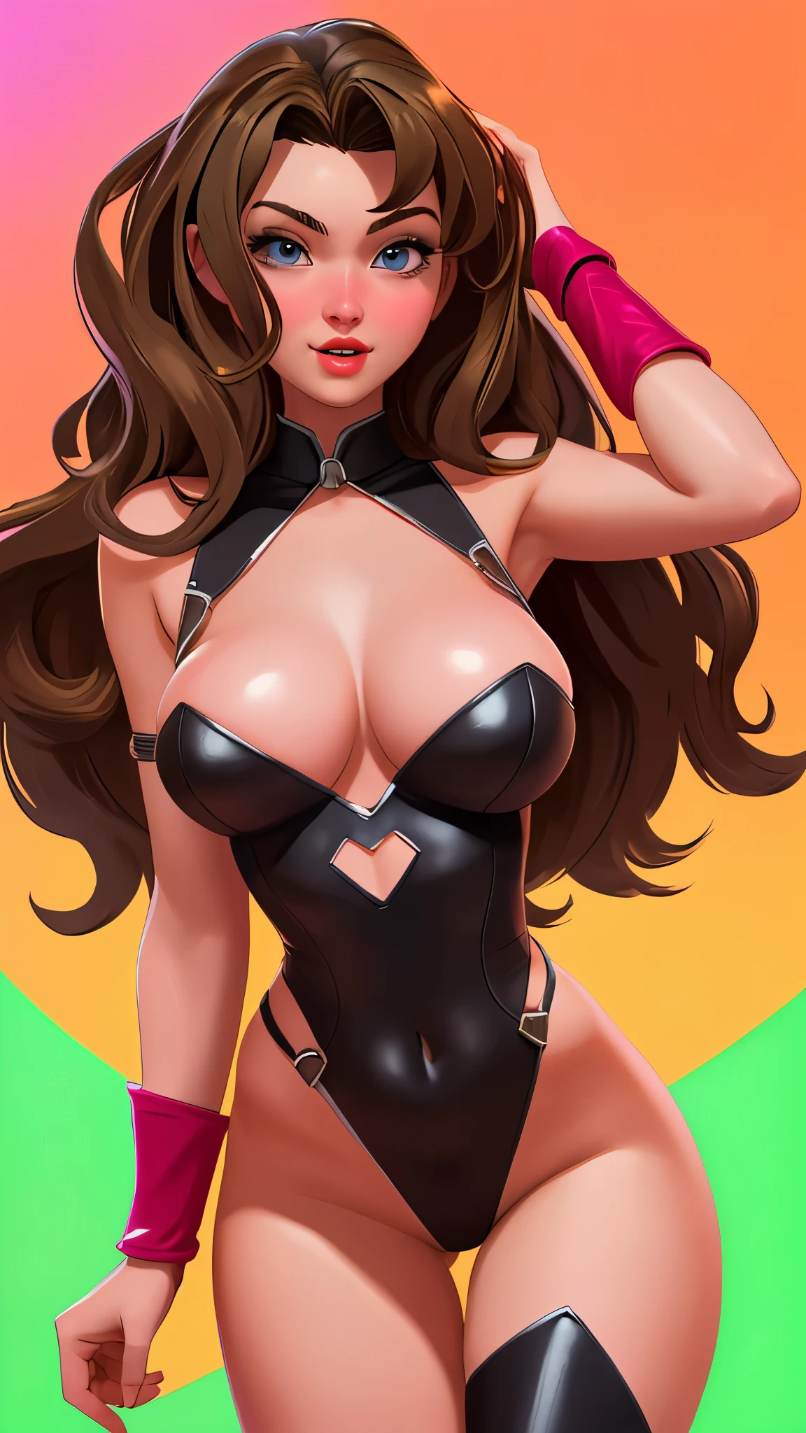 sexy brunette super heroine 4884k