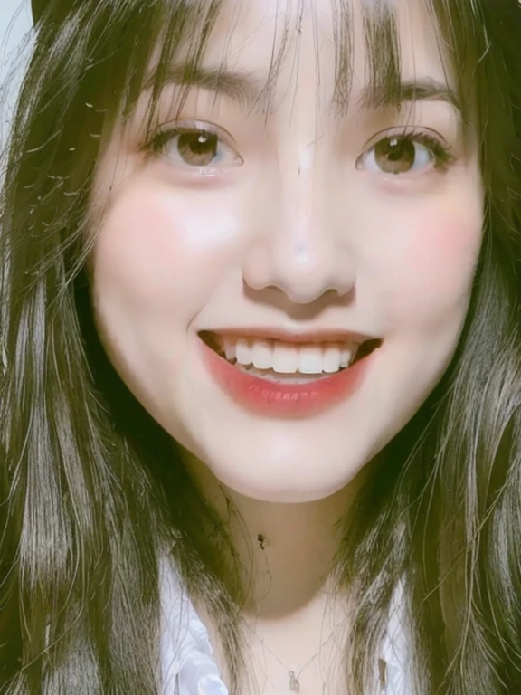(realistic、masterpiece、Best Quality、8K、highres、high resolution:1.3)、1 girl、Big breasts、white bikini、smile、looking at viewers、super fine face and eyes、long hair、 exposed cleavage、upper body、