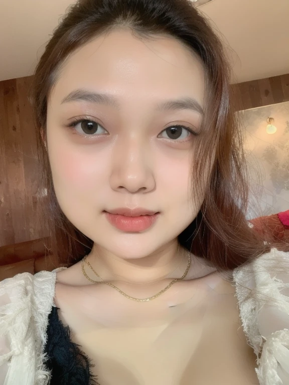 (realistic、masterpiece、Best Quality、8K、highres、high resolution:1.3)、1 girl、Big breasts、white bikini、looking at viewers、super fine face and eyes、long hair、 exposed cleavage、upper body、