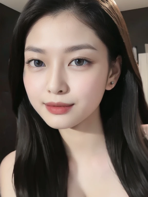 (realistic、masterpiece、Best Quality、8K、highres、high resolution:1.3)、1 girl、Big breasts、white bikini、looking at viewers、super fine face and eyes、long hair、 exposed cleavage、upper body、