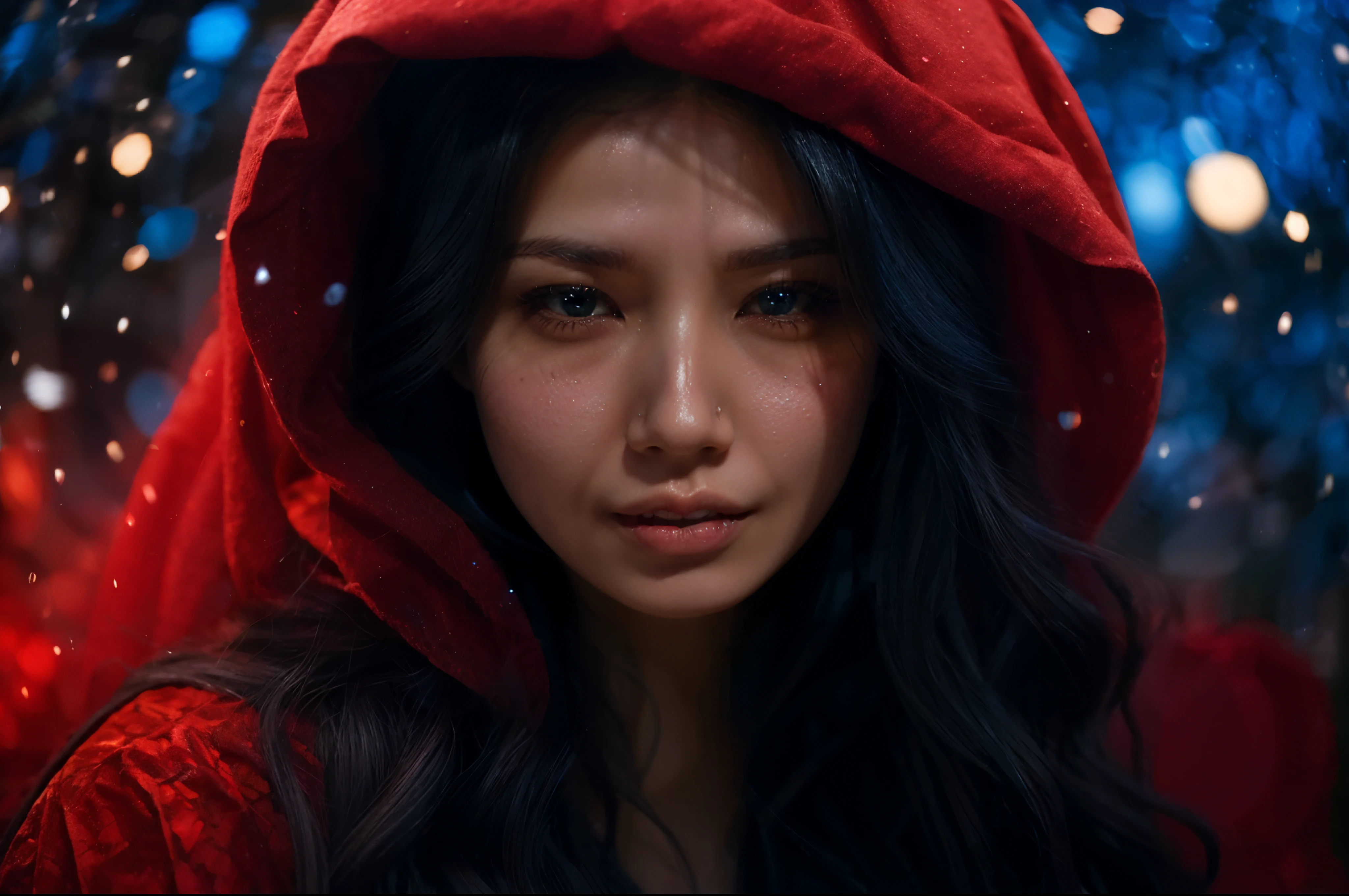 Beautiful asian girl with red lips, Her eyes shone like dreamy stars, glowing eyes, beautiful and detailed eyes, RAW photo,(high detailed skin:1), (realistic, photo-realistic:1.40), ultra high resolution, professional lighting , 8k uhd, dslr , high quality, film grain, Fujifilm XT3, RAW photo,, RAW photo,(high detailed skin:1), (realistic, photo-realistic:1.40), ultra high resolution, professional lighting , 8k uhd, dslr , high quality, film grain, Fujifilm XT3, RAW photo