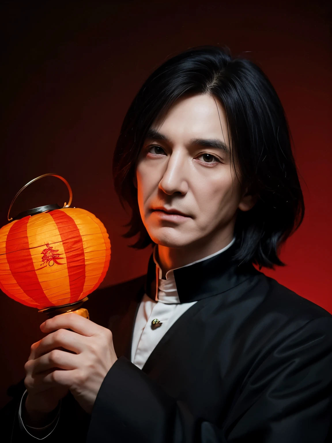 Professor Severus Snape，Chinese lantern，grace，Exquisite，meticulous portrait