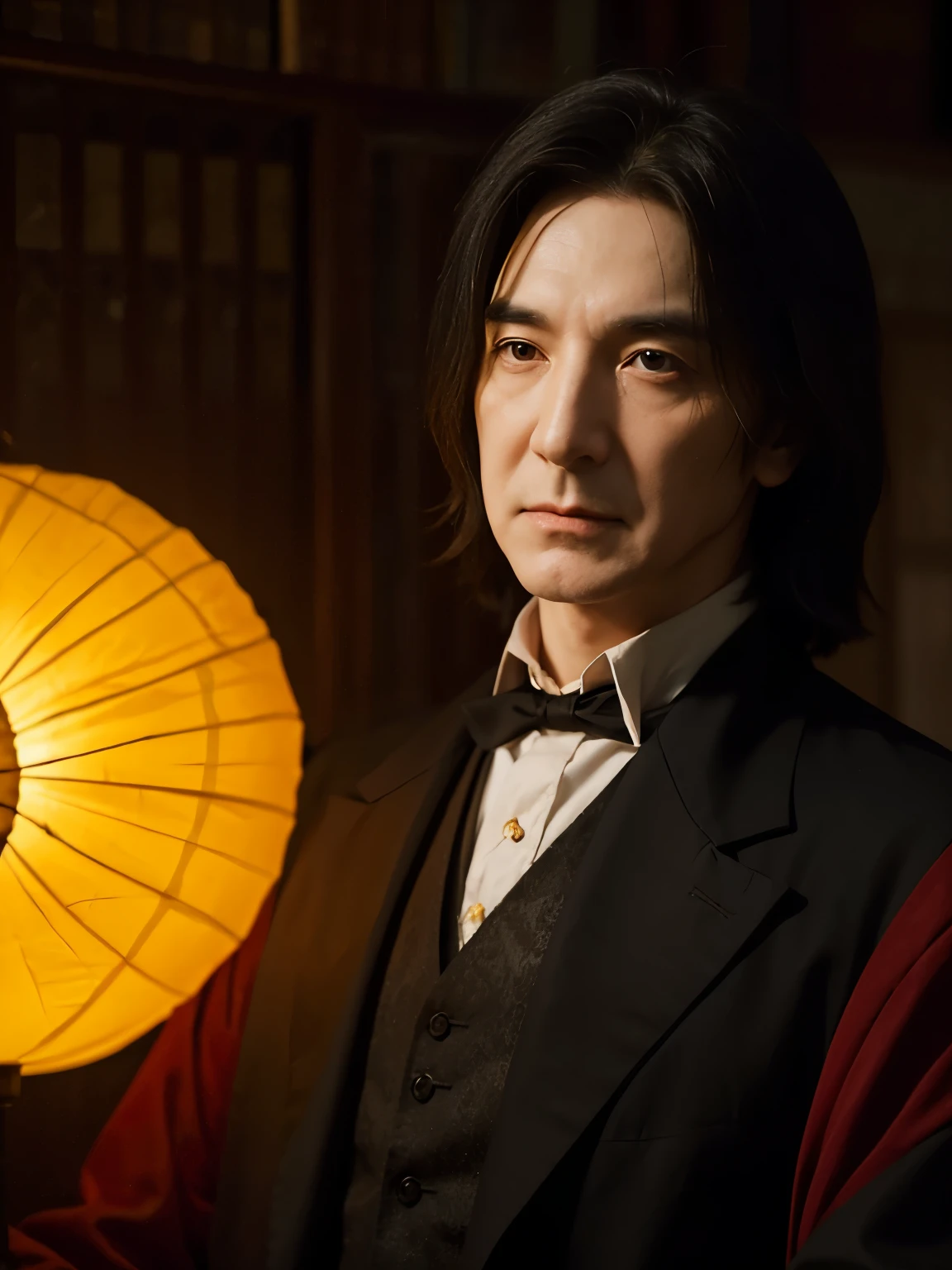 Professor Severus Snape,Chinese lantern,grace,Exquisite,meticulous portrait