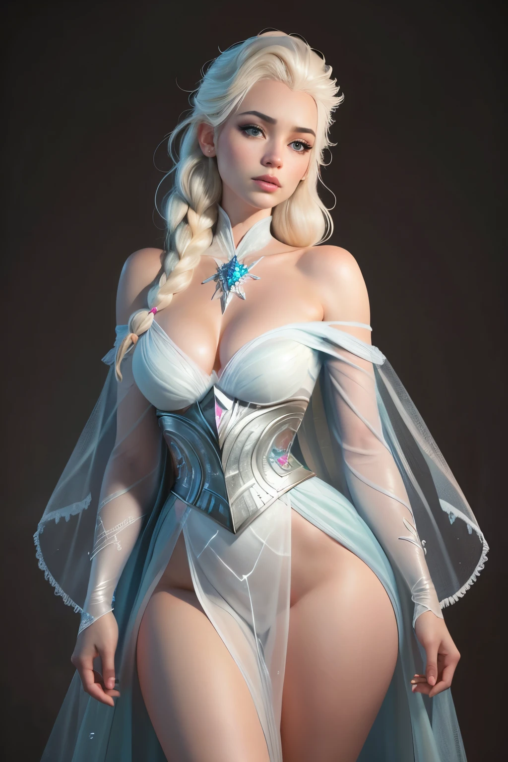 (elsa frozen-rose quartz SU mezclando modelos .) (ultra FUSIÓN) Highly detailed CG unity 8k wallpaper, style shot, complex, high detail, dramatic, highest quality movie still image, very detailed, masterpiece, best quality, character design, Elsa, Elsa from Frozen,Diamante Rosado fusión (( Dark style)), realistic ultra-detailed rendering style, natural light, sharp character design, (hard focus, 8k), (((natural skin texture))), 8k textures, soft cinematic lighting, adobe lightroom, dark room, hdr, Sophisticated, Elegant, Rich Detail, Sharp Focuilm Look) )), Soothing Tones, Detail Frenzy, Intricate Detail, Super Detail, Low Contrast, Soft Film Lighting, Dull Colors, Exposure Blending, HDR, Fade, 35mm, f/1.4, ISO, f16, 25 sec.