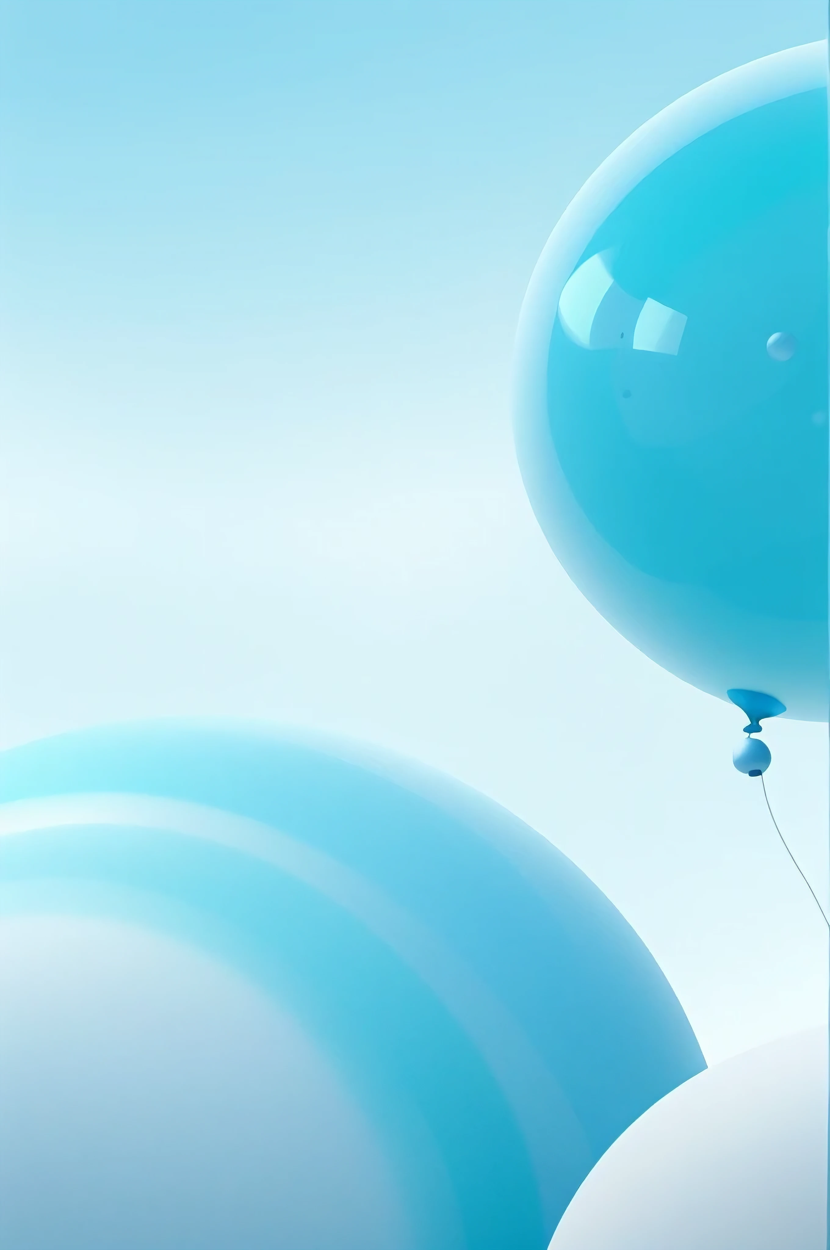 Many balloons floating in the air on white surface, floating field and shapes, many floating field, smooth surface, smooth round shapes, blue soft details, blue and cyan colors, soft organic abstraction, field, dark blue field fly around, blue background, abstract forms and shapes, abstract white fluid, Smooth stylized shapes, cold blue colors