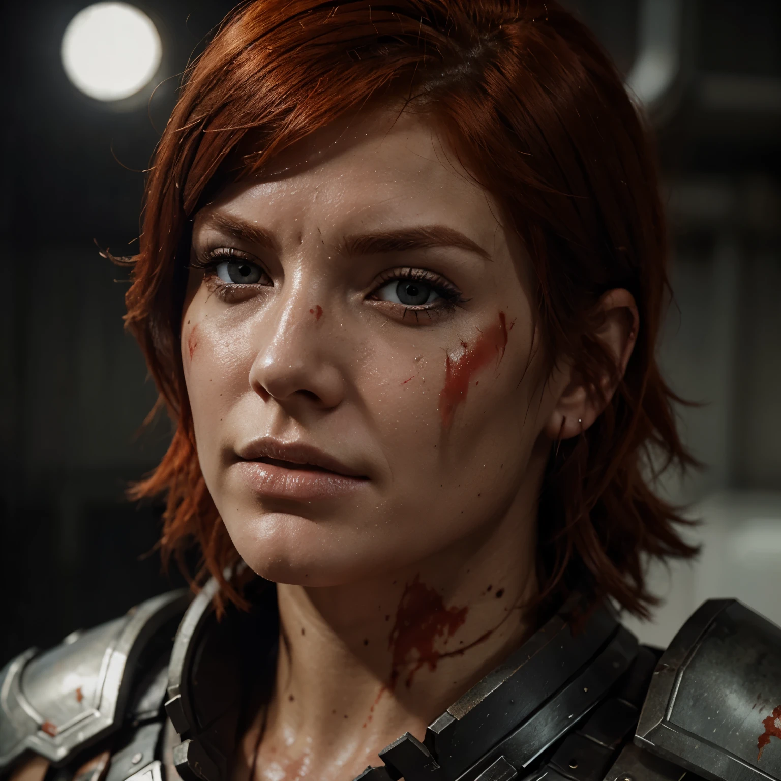 Movie, ((Face close up)), best quality, clear graphics, torch light, (The detail is clear to every hair on the face), 1girl, demonic, evil, nsfw, sexy woman, eye depth, (brother moons), (dead space) ,science fiction, (beautiful glowing red eyes), photo realistic, 20 megapixel, nikon d850, ((vibrant, photo realistic, realistic, dramatic, sharp focus, 8k)), (faded freckles:0.6), subsurface scattering, sharp, retouched, intricate detail, by Greg Rutkowski, by (Jeremy Lipking,:0.8), ((junji ito)), by ralph bakshi,((Silent Hill)), H.R. Giger, Beksinski