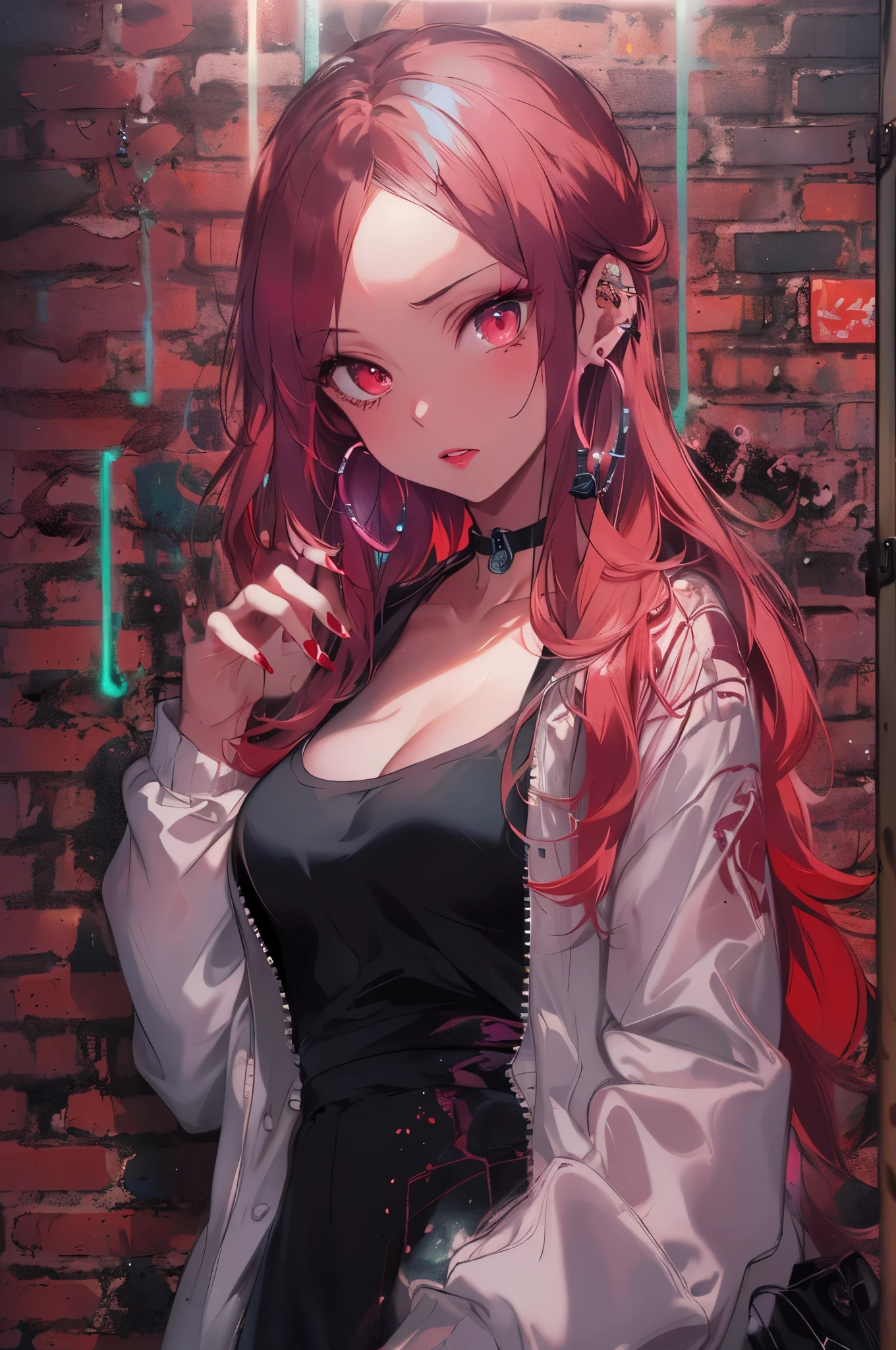 perfect hands、red nails