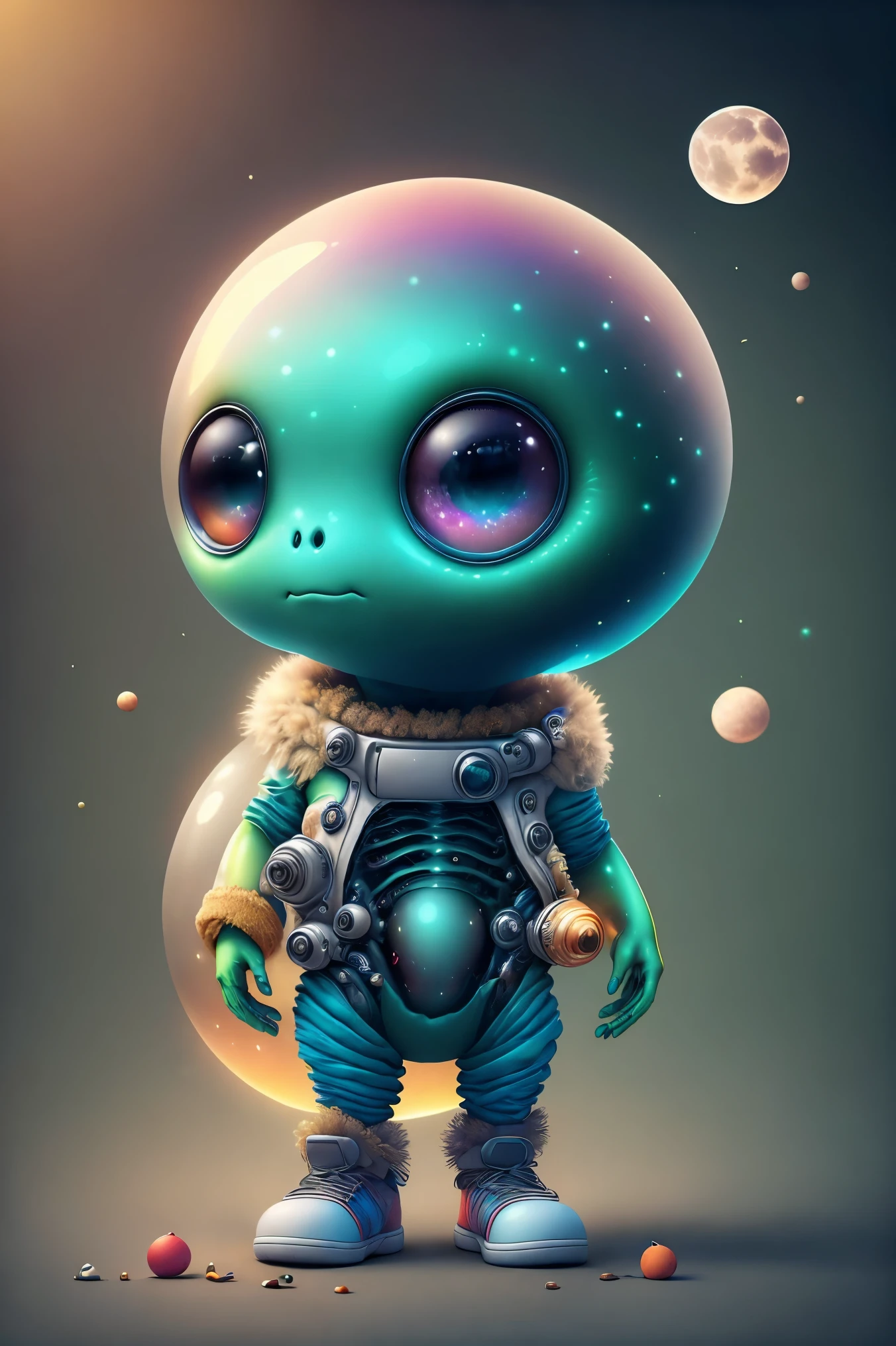 alien fofinho,regata,bermuda,tenis,(best quality,4k,8k,highres,masterpiece:1.2),ultra-detailed,(realistic,photorealistic,photo-realistic:1.37),colorful,sci-fi,soft lighting,playful please remember,The above tips are just one example。You can generate different prompts to describe the image based on your understanding and creativity。