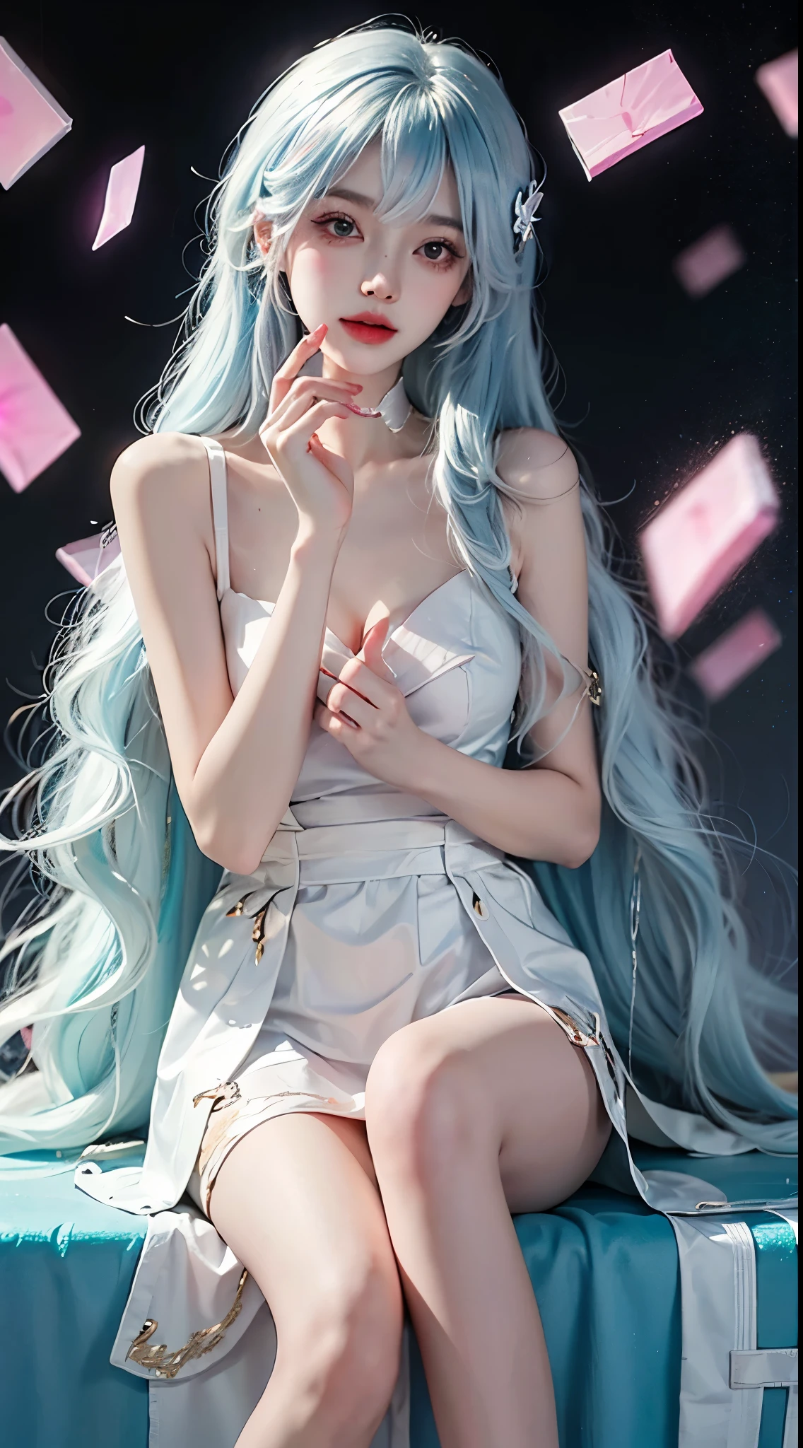 ((master piece:1.4)、(highest quality:1.4)、(realistic:1.urreal portrait of a beautiful girl、super beautiful girl、((1 girl:1.4))、Radiant natural skin texture、(The Queen's brilliant outfit)、(Off-the-shoulder white one-piece long type:1.4)、(upper arm:1.4、two legs:1.4)、(perfect anatomy:1.4)、(perfect female body:1.4)、girl portrait photography、close up photo、Full body shot、fantasy art、soft front light、beautiful expression、cute face、beautiful brea and full breasts:1.2ful butt、detailed eye、ously eye-catching, beautiful and attractive、beautiful eyes、tight waist、RAW photo、red rift、Arrange long hair in a cool style like a queen、(tiara crown:1.4、Choker necklace:1.4、necklace:1.4、耳Nipple Ring:1.4)、1 screen display、((in front of the castle wall、woman standing in front of a bench)),((Sheer off-the-shoulder white dress))、