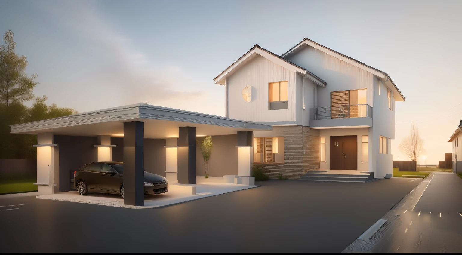 Home decoration in minimalist style