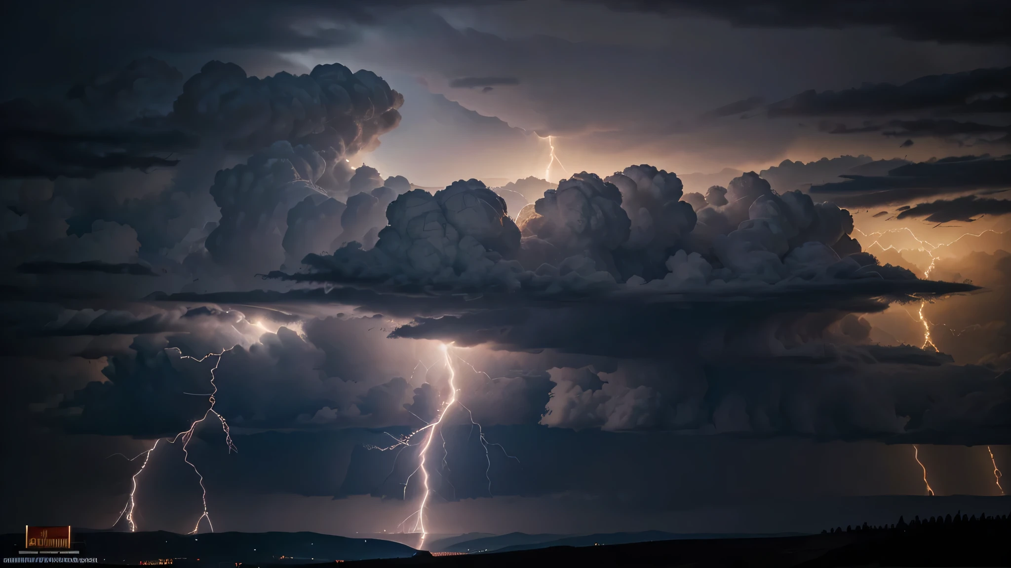Zeus mitologia grega, Zeus de corpo inteiro, Zeus levitating in the sky with storm clouds, Zeus no meio das nuvens, Zeus realista, zeus no meio dos raios fortes, Tom de pele de Zeus refletido nas nuvens, tom de pele azulado, raios nos olhos , Olhos fortes e brilhantes, forte brilho nos olhos, Zeus with a golden crown on his head, Deus grego Zeus, Corpo musculoso de Zeus, electrical discharges coming from your eyes, lightning coming out of his eyes, Zeus releasing lightning from his hands, strong electrical discharges coming out of his hands, Nuvens de tempestade ao fundo, lightning coming out of the clouds, storm clouds with lots of lightning, storm clouds with strong lightning, Lots of lightning and lightning in the background, relâmpagos e lightning coming out of the clouds, strong electrical discharges, Nuvens escuras, fundo escuro, Imagem Ultra HD