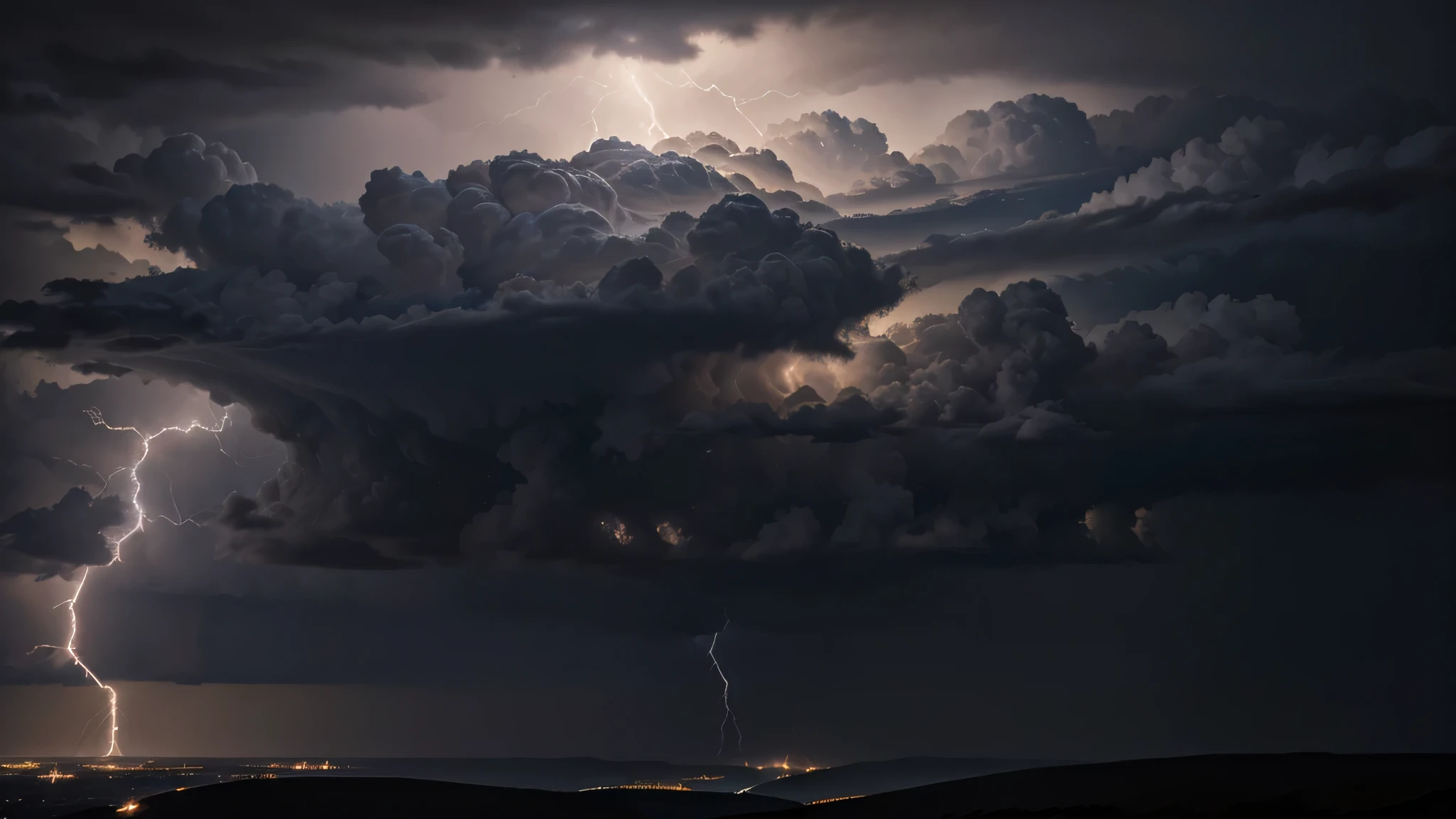 Zeus mitologia grega, Zeus de corpo inteiro, Zeus levitating in the sky with storm clouds, Zeus no meio das nuvens, Zeus realista, zeus no meio dos raios fortes, Tom de pele de Zeus refletido nas nuvens, tom de pele azulado, raios nos olhos , Olhos fortes e brilhantes, forte brilho nos olhos, Zeus with a golden crown on his head, Deus grego Zeus, Corpo musculoso de Zeus, electrical discharges coming from your eyes, lightning coming out of his eyes, Zeus releasing lightning from his hands, strong electrical discharges coming out of his hands, Nuvens de tempestade ao fundo, lightning coming out of the clouds, storm clouds with lots of lightning, storm clouds with strong lightning, Lots of lightning and lightning in the background, relâmpagos e lightning coming out of the clouds, strong electrical discharges, Nuvens escuras, fundo escuro, Imagem Ultra HD