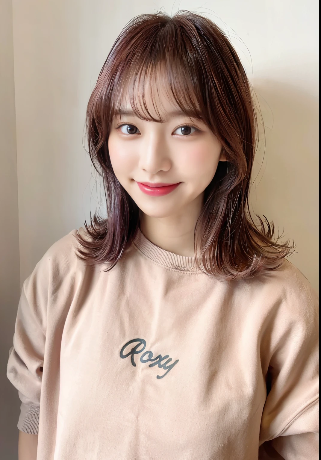 Korean style、10th generation women、natural smile、looking at the camera