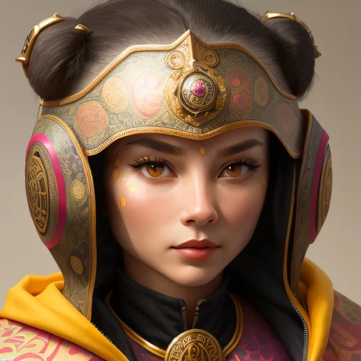 close up,female Taoist seal,side,Ancient painting texture,air bangs