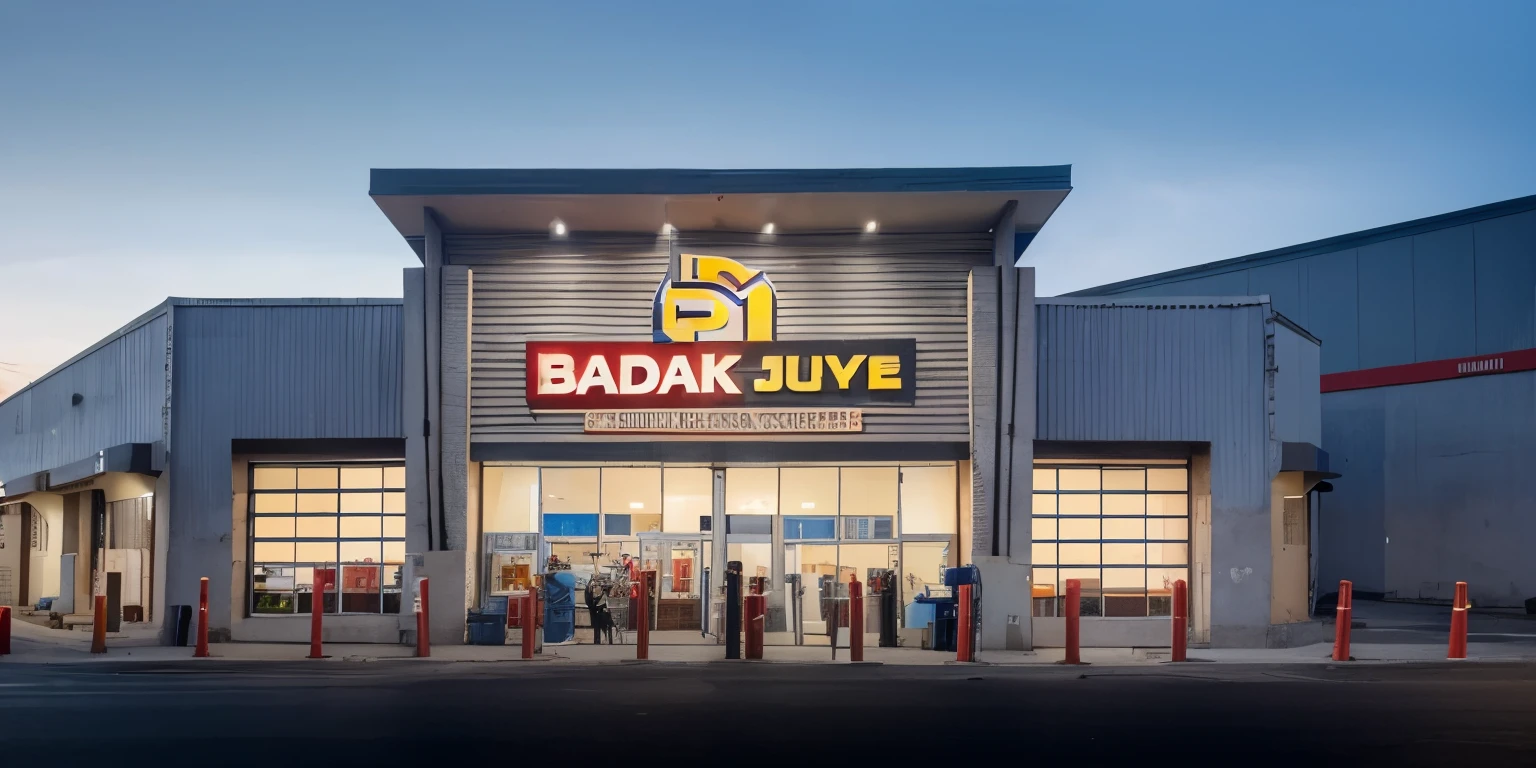 Building Shop with BADAK JAYA Sign