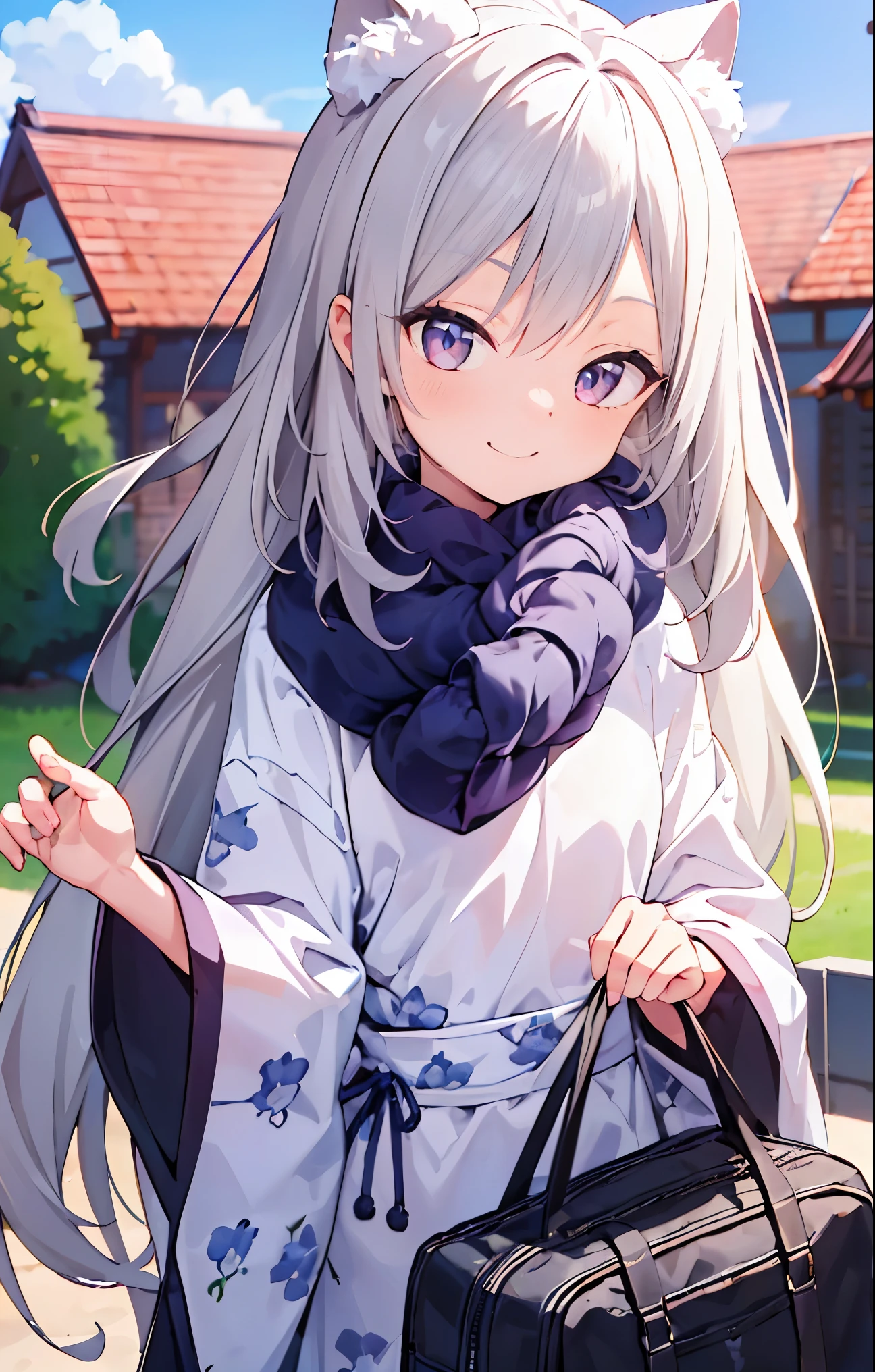 top quality, masterpiece, HD, 1 girl, beautiful and perfect face, 8k, Very detailed loli，cute，A bad smile，Squint slightly