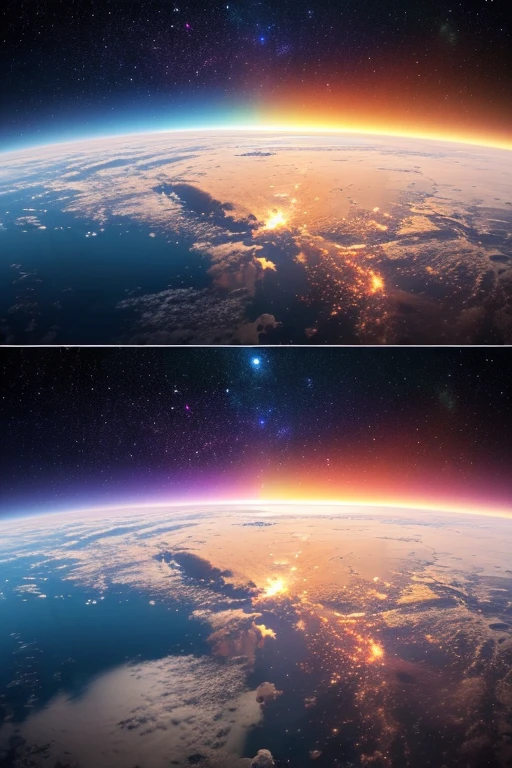 No people allowed、realistic宇宙の画像、High-quality images that allow you to feel the cosmic energy、light shines into the universe、A fantastic bright shine、Capture color details in selected stunning space-colored photos、 (realistic, photorealistic, RAW photo:1.4), octane rendering, Complex, (highest quality, masterpiece, Professional, 8k wallpaper:1.3)