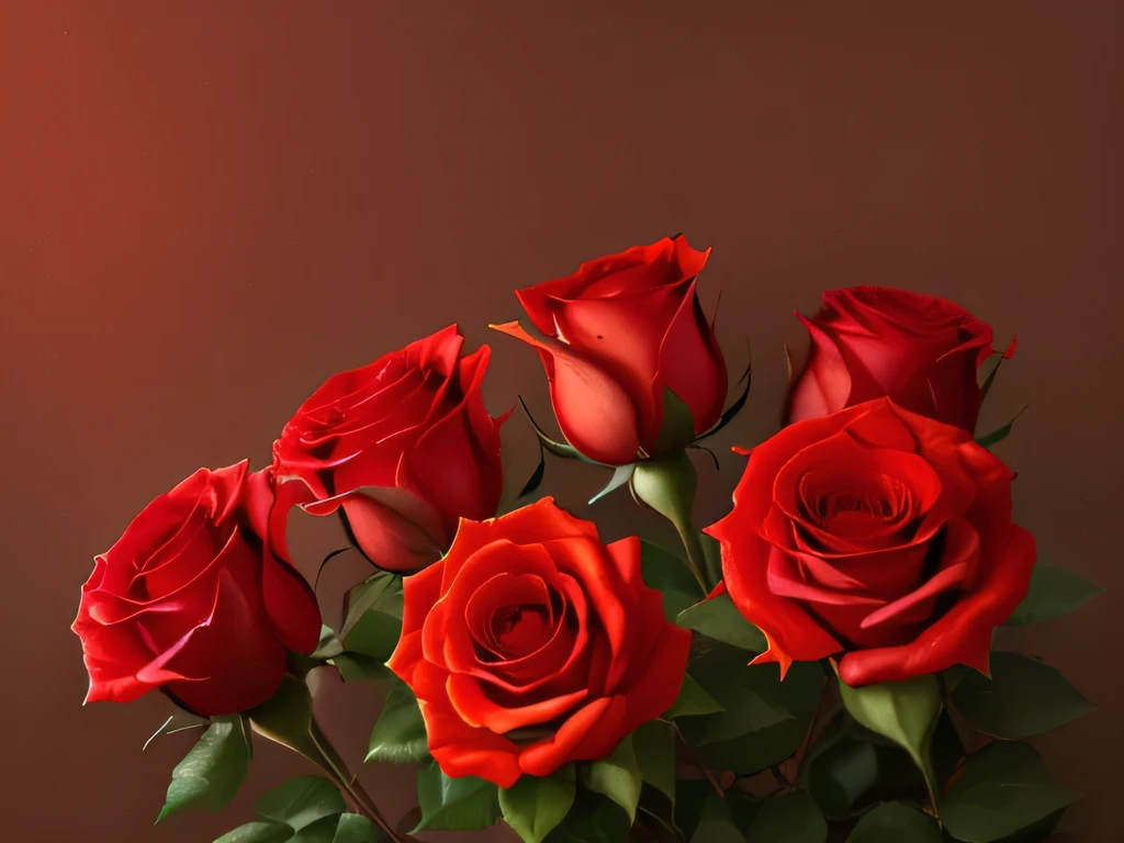 background red roses,High resolution,deluxe, beautiful and aesthetic, beautiful aesthetics, rose garden, rosette, blonde, Soft Red, beautiful, beautiful flowerが生えている, Red flower, red tones, beautiful flower,(((A lot of red roses))),full of red roses