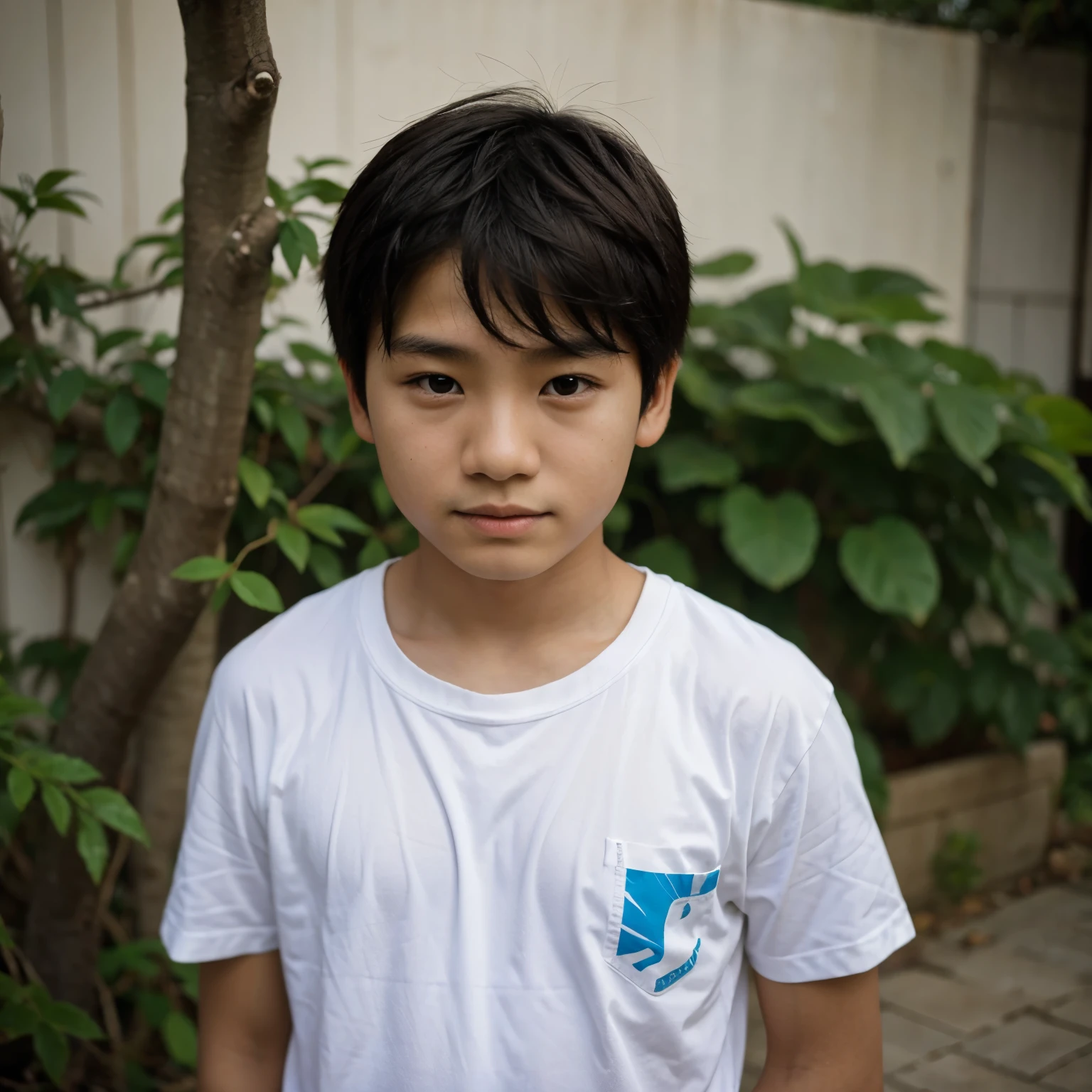Young asian boy 12 years old