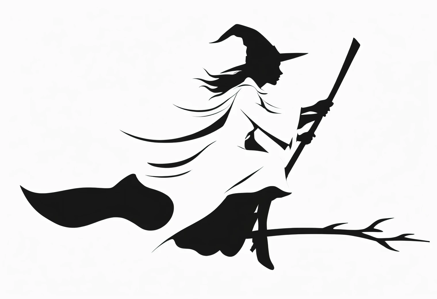 Various wizards on a broom, Flying on a broom, broom riders, Broomstick riding, fairy-tale characters Flying on a broom, cowboy wizards broom riding, fly on brooms, sitting on brooms, broom riding, fairy tale wizards and characters, cartoon, illustration