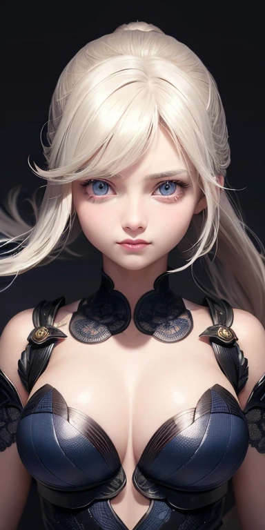 one person１８Beautiful woman of age、Moisturizing and beautiful eyes、ciri、picture、oval jaw、delicate features、beautiful expression、beautiful blonde hair、long bangs、long ponytail、Blue eyes with a beautiful glow、LDS Art,Fashion model 25 years old、[[[[Close-up]]]]、[[[[chest]]]]、[[[[head]]]]、[[[[shoulder]]]]、perfect eyes、Perfect iris、perfect lips、perfect teeth、perfect skin、soft front light、glow、HDR、(calm color 1.2)