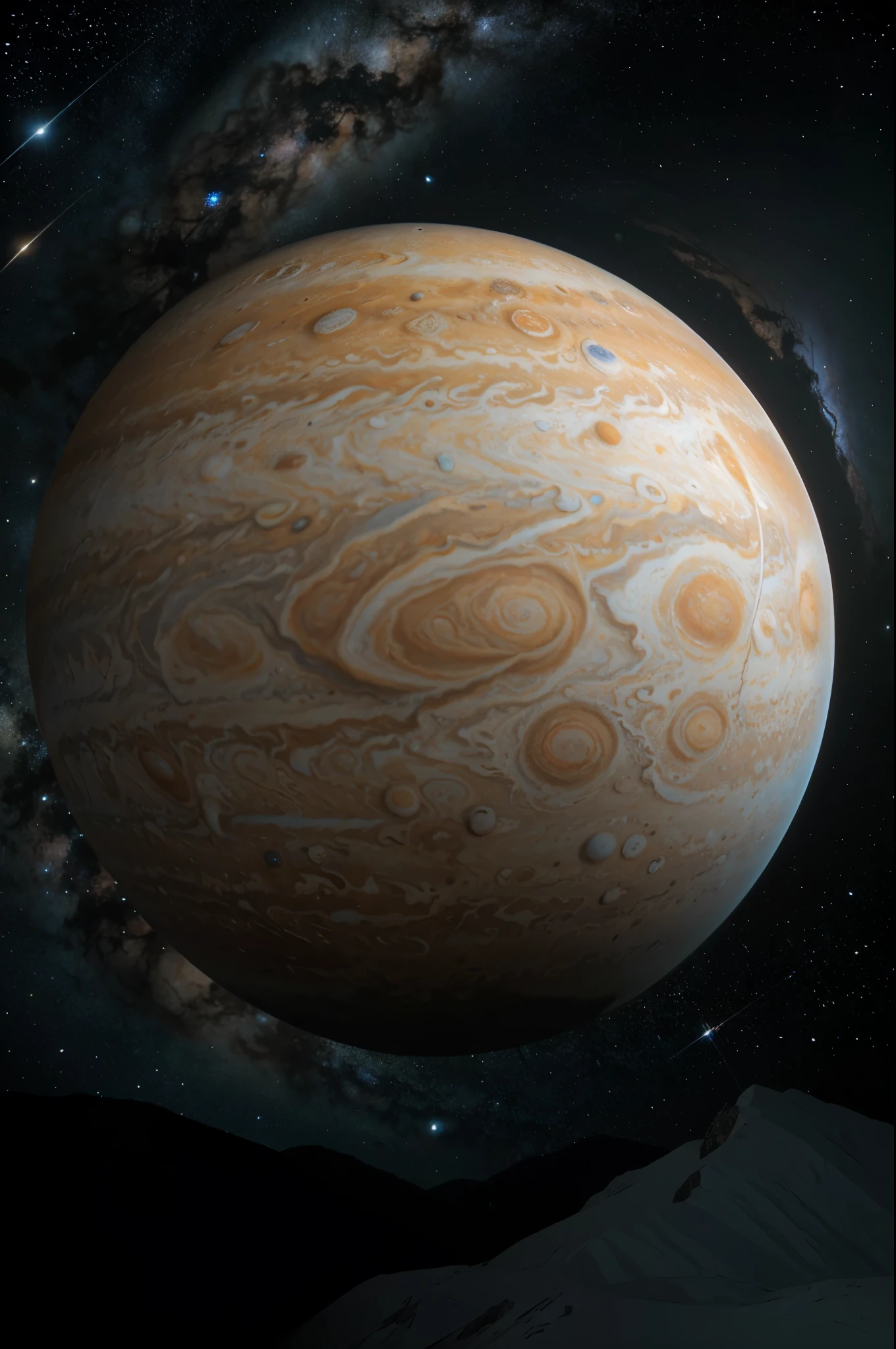 Create an image of the universe by seeing Jupiter