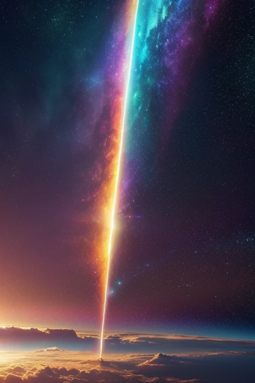 No people allowed、realistic宇宙の画像、High-quality images that allow you to feel the cosmic energy、light shines into the universe、A fantastic bright shine、Capture color details in selected stunning space-colored photos、 (realistic, photorealistic, RAW photo:1.4), octane rendering, Complex, (highest quality, masterpiece,  Professional, 8k wallpaper:1.3)